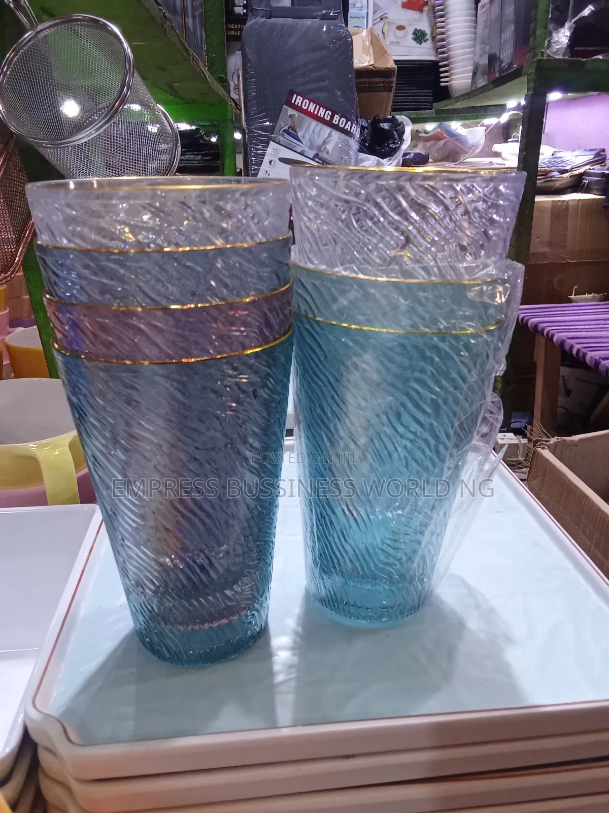 6 Pieces Fancy Acrylic Cups- Tumbler