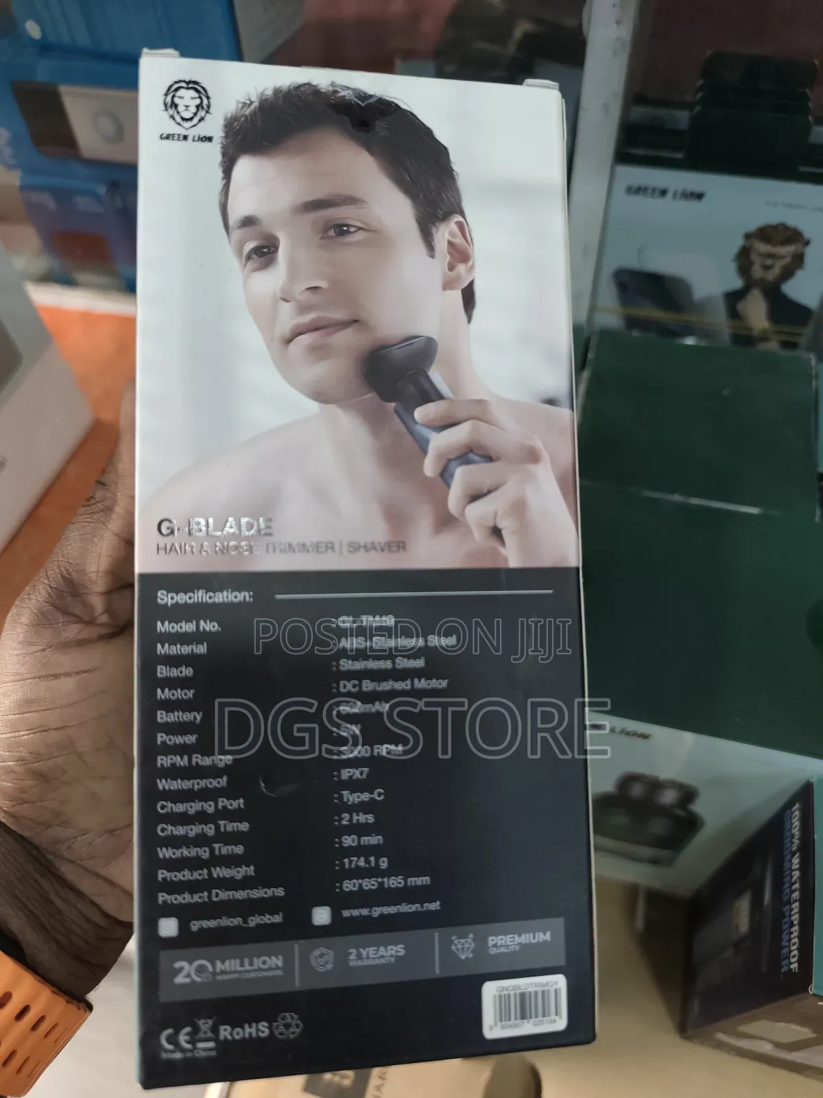 Green Lion G Blade Hair Nose Trimmer Shaver