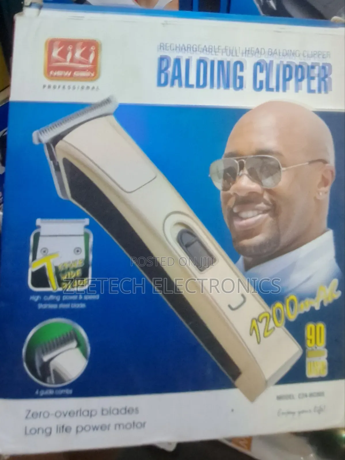 Kiki New Gain Rechargeable Full Head Balding Clipper.