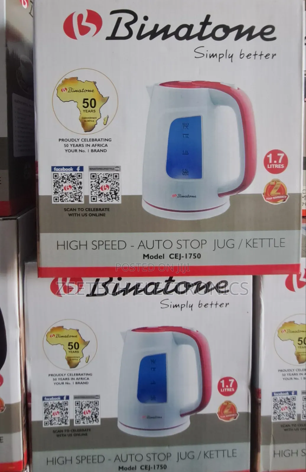 Binatone 1.7l Electric Jug/Kettle.