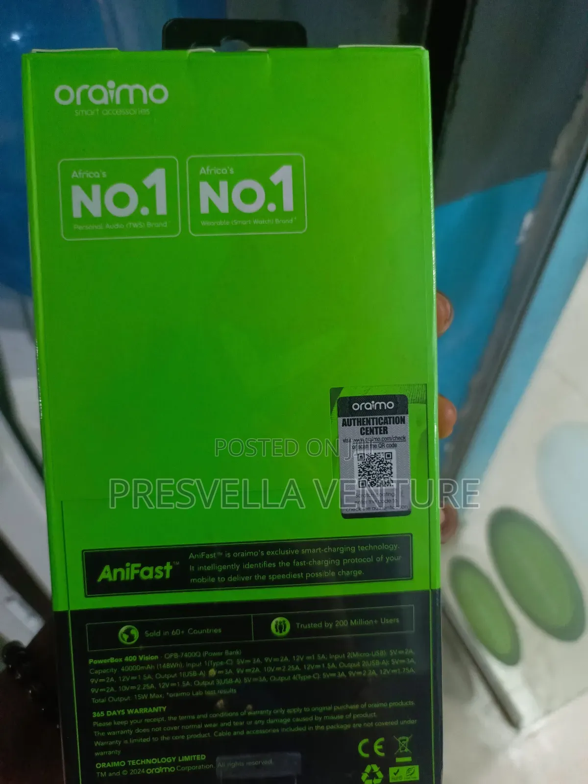 Oraimo 40000mah Power Bank