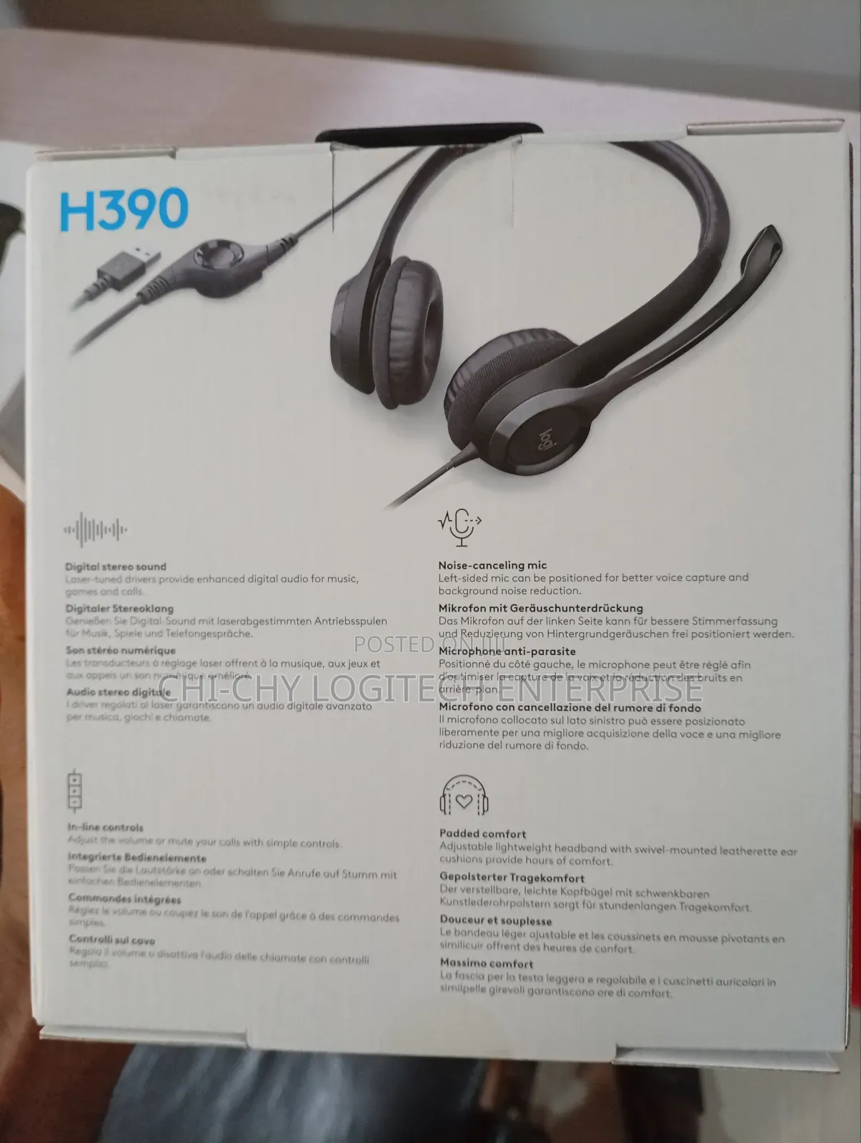 Logitech H390 Usb Headset – Noise-Cancel Mic, Stereo Sound