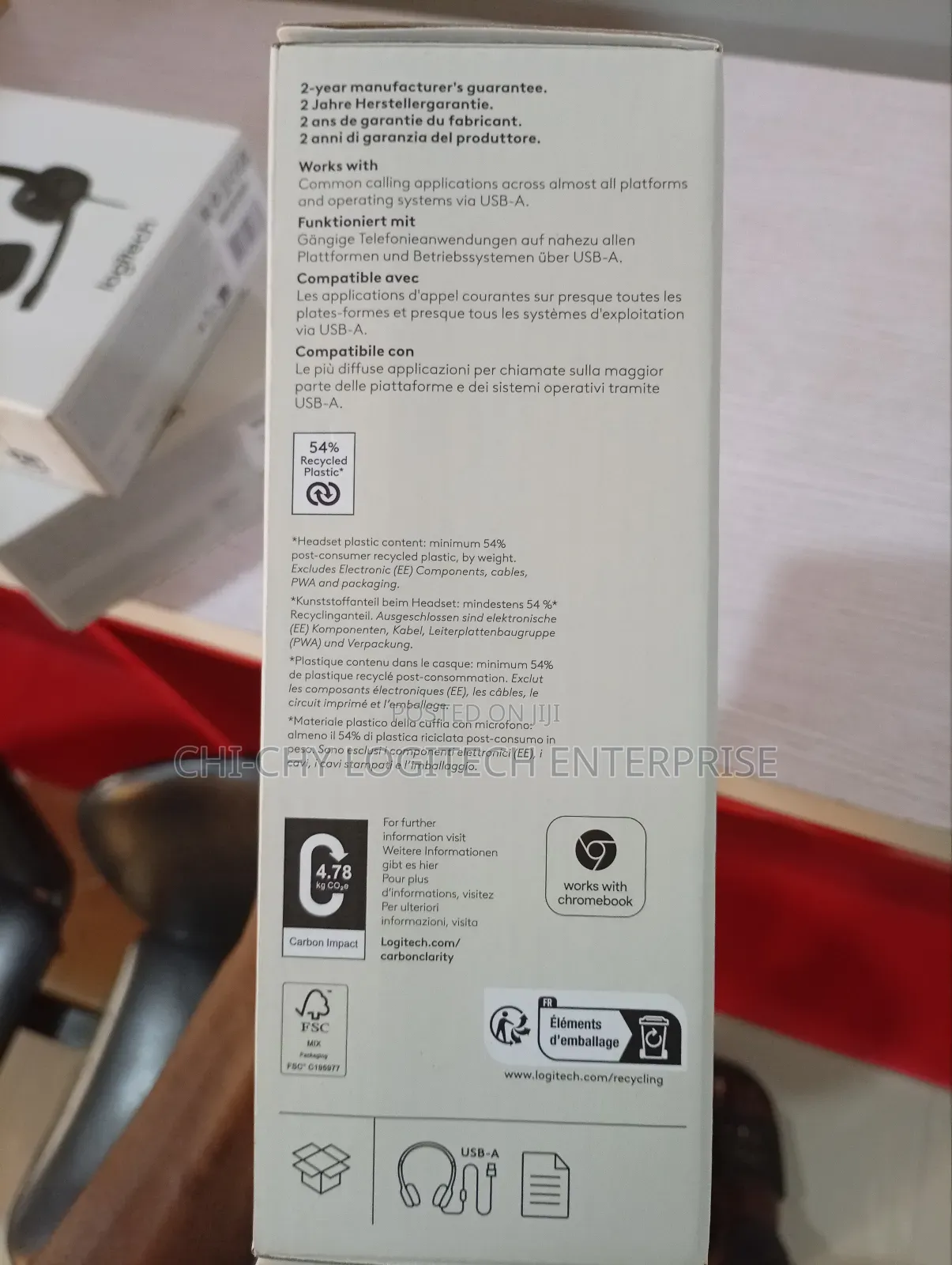 Logitech H390 Usb Headset – Noise-Cancel Mic, Stereo Sound