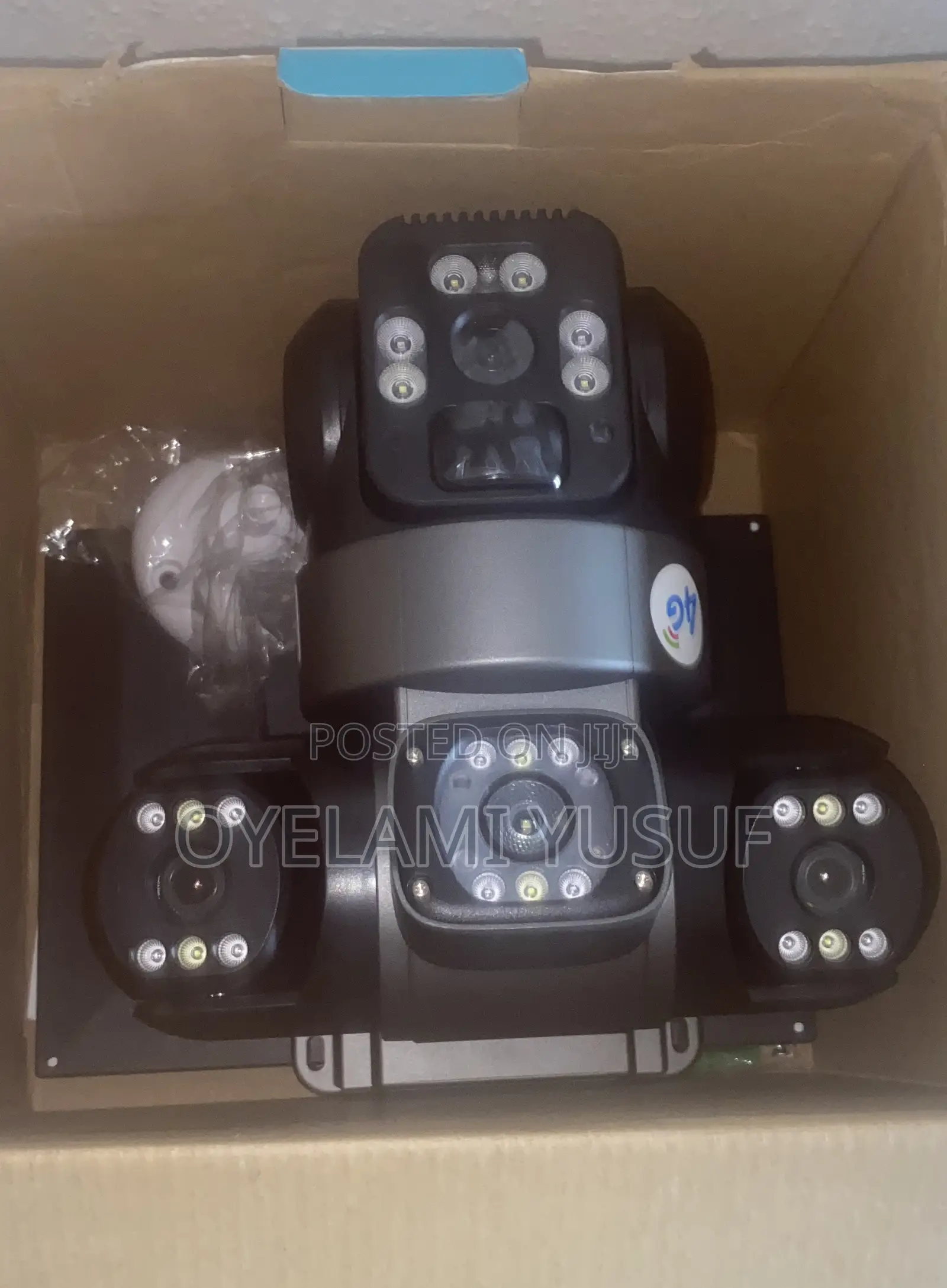 V380pro 3lens Solar CCTV Camera( 4g , Wifi ) With 64g Memory Card
