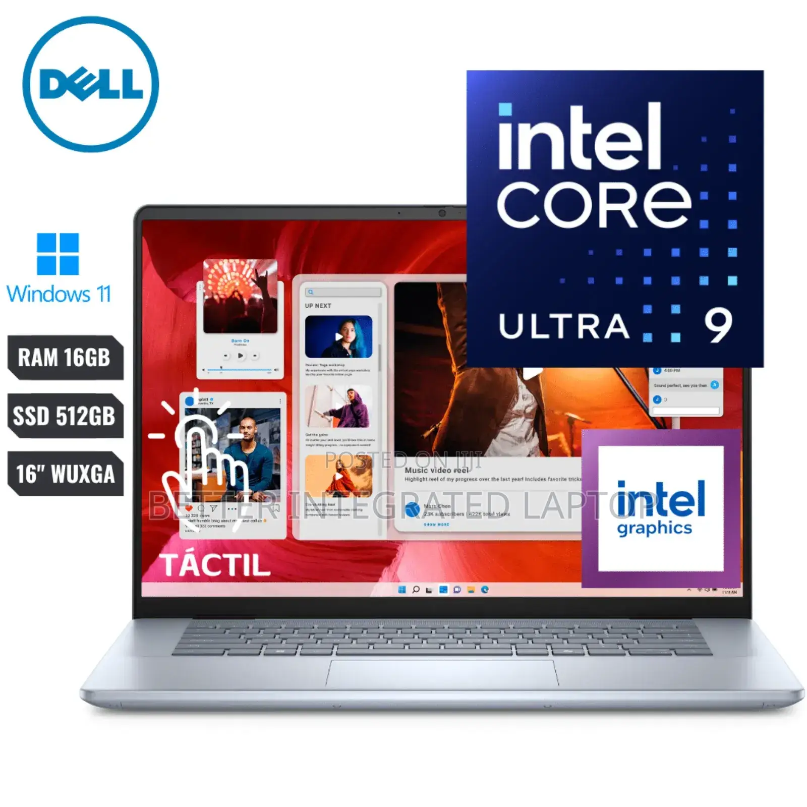 New Laptop Dell Inspiron 16 Plus 7640 16GB Intel Core Ultra 9 SSD 512GB