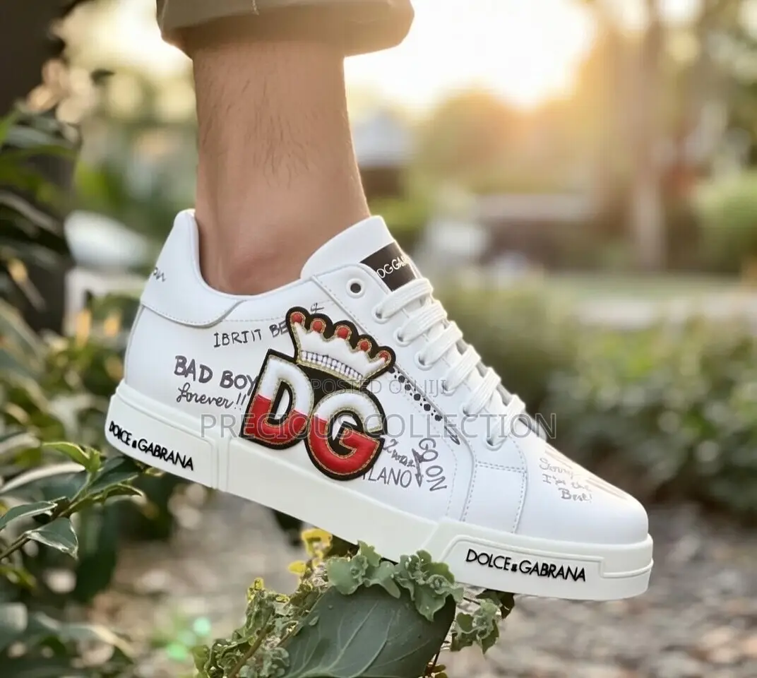 Trendy Wool Created Dolce and Gabbana Lace Up Fashion Shoe