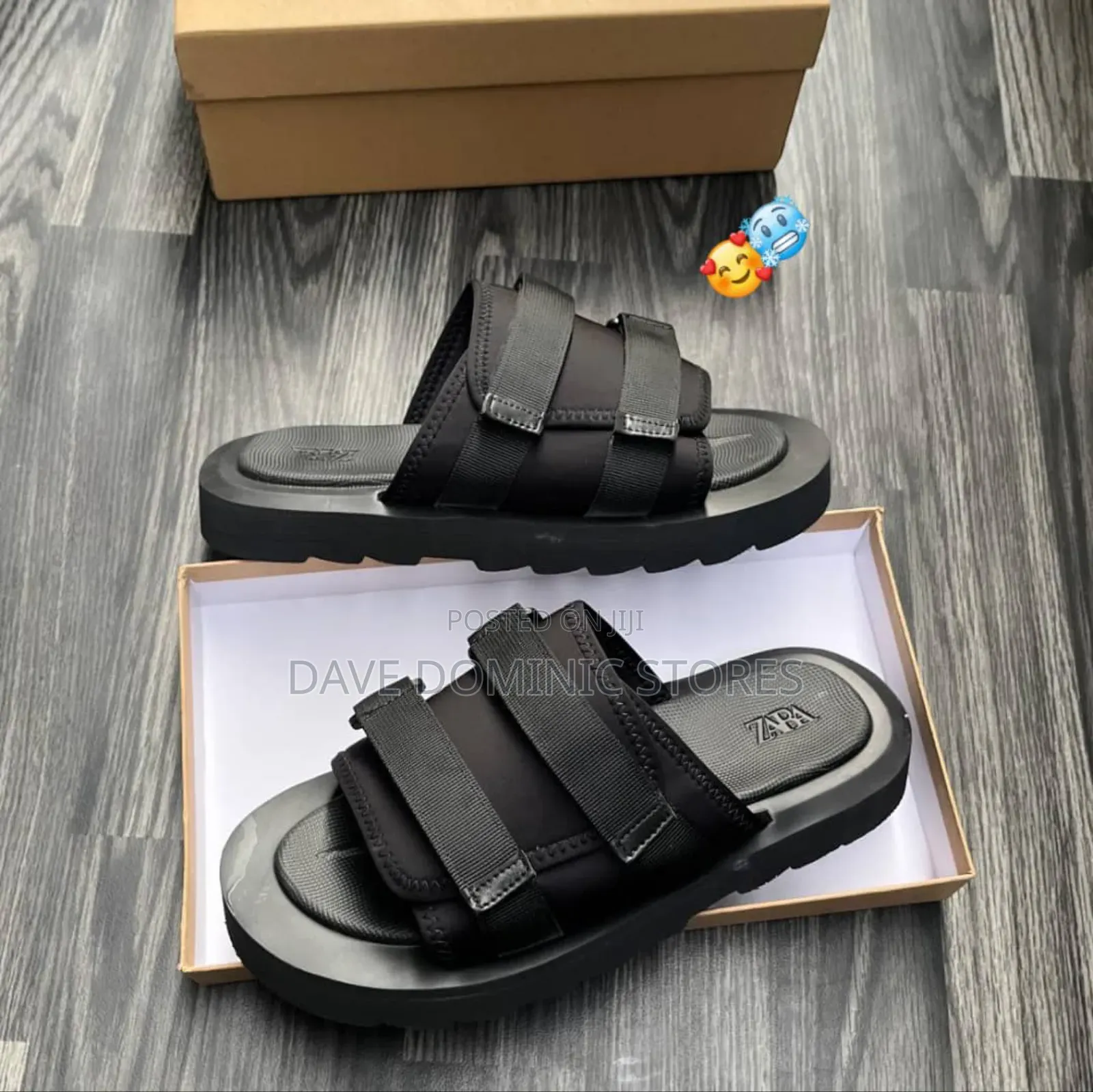 Original Zara Technique Sliders Sandals