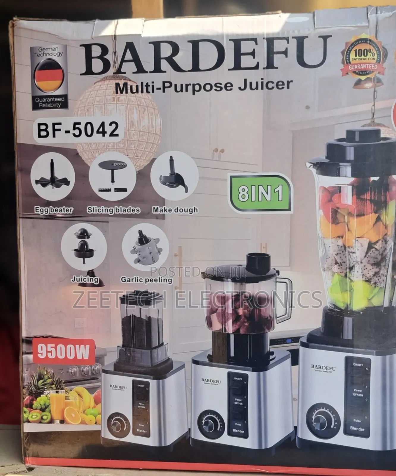 Bardefu 8-in-1 Multifunctional Juicer Blender 4.0l Jar Capacity