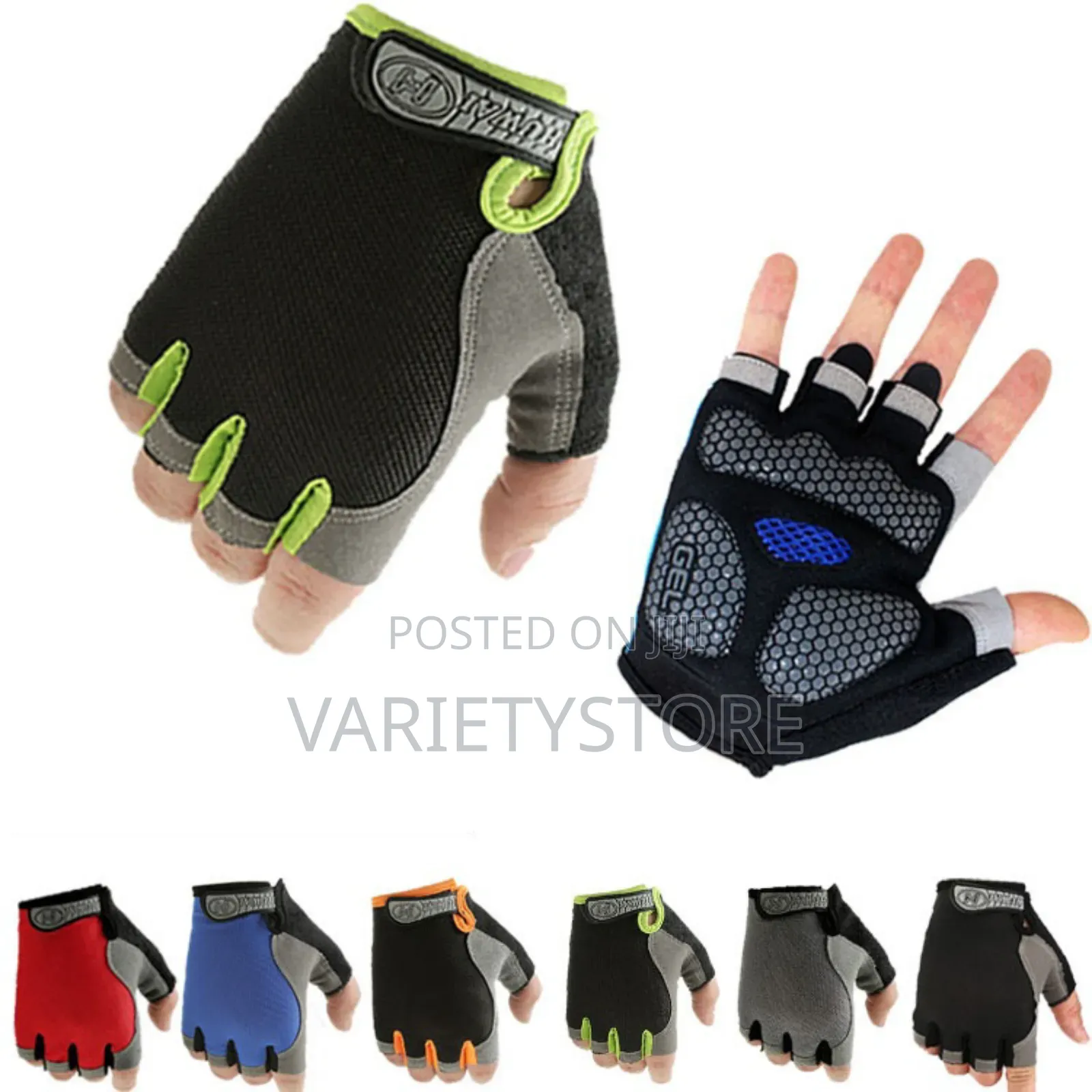 Anti Slip Shock Breathable Half Finger Gym Gloves