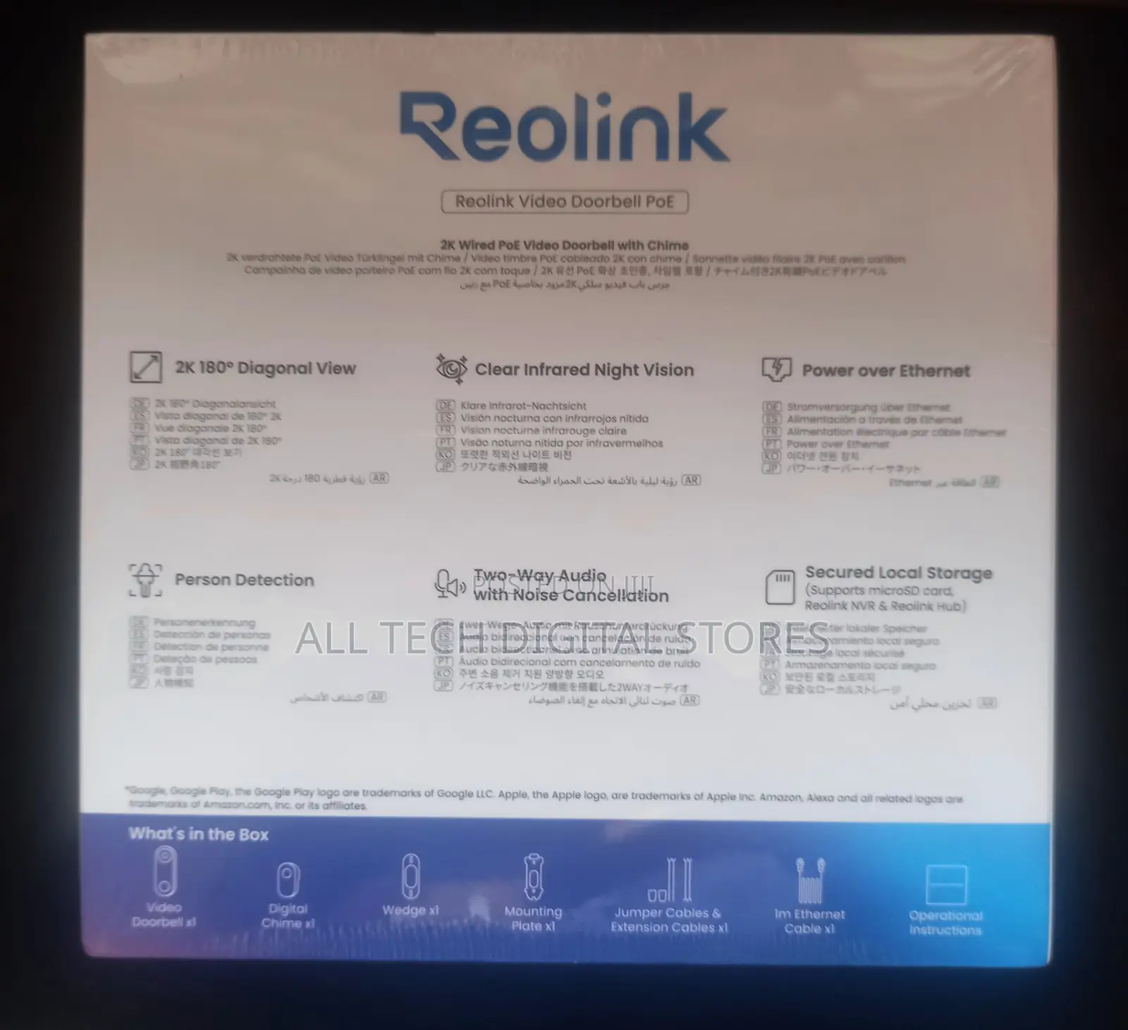 Reolink Wired Poe Video Doorbell With Chime