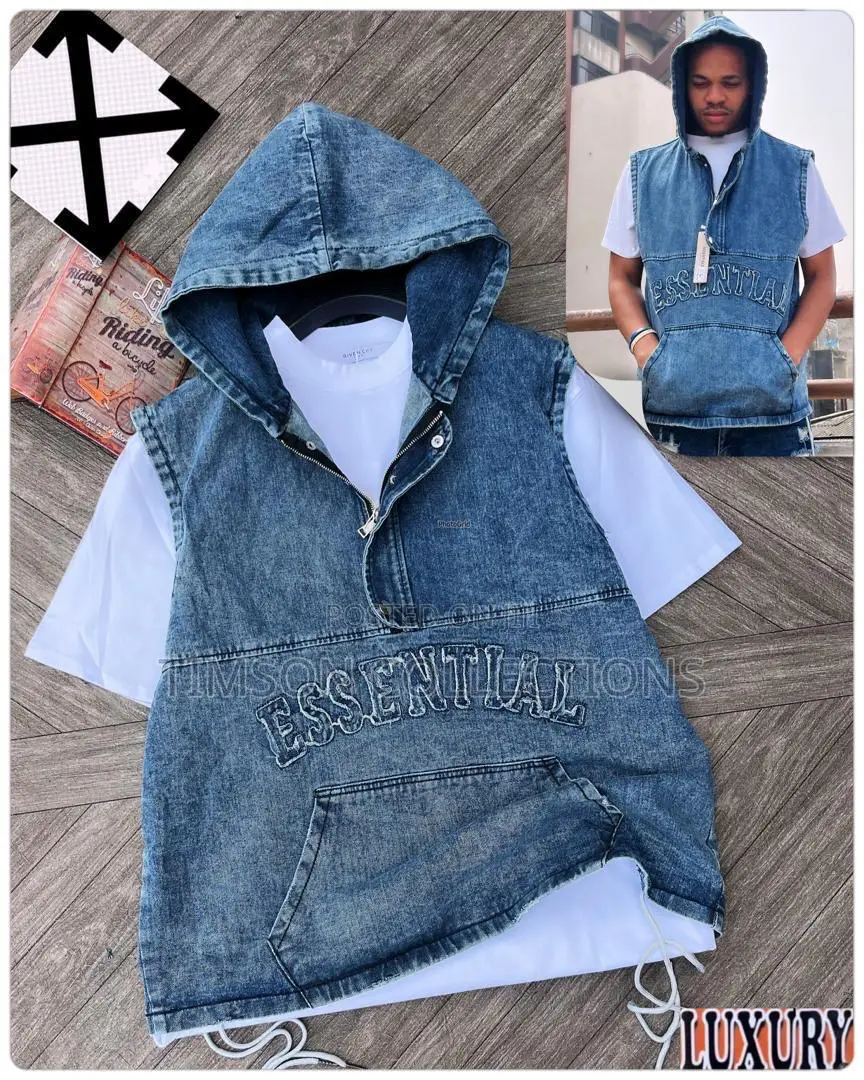 Luxury Armless Hoodie Jeans