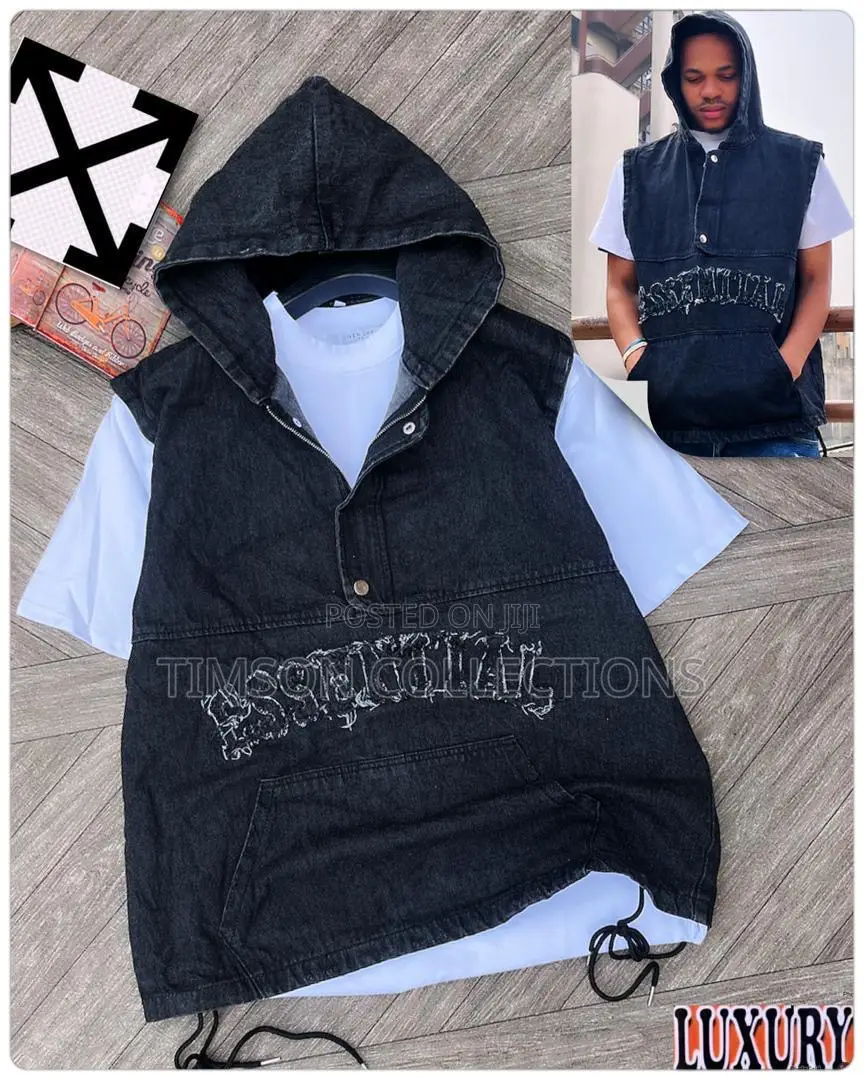Luxury Armless Hoodie Jeans