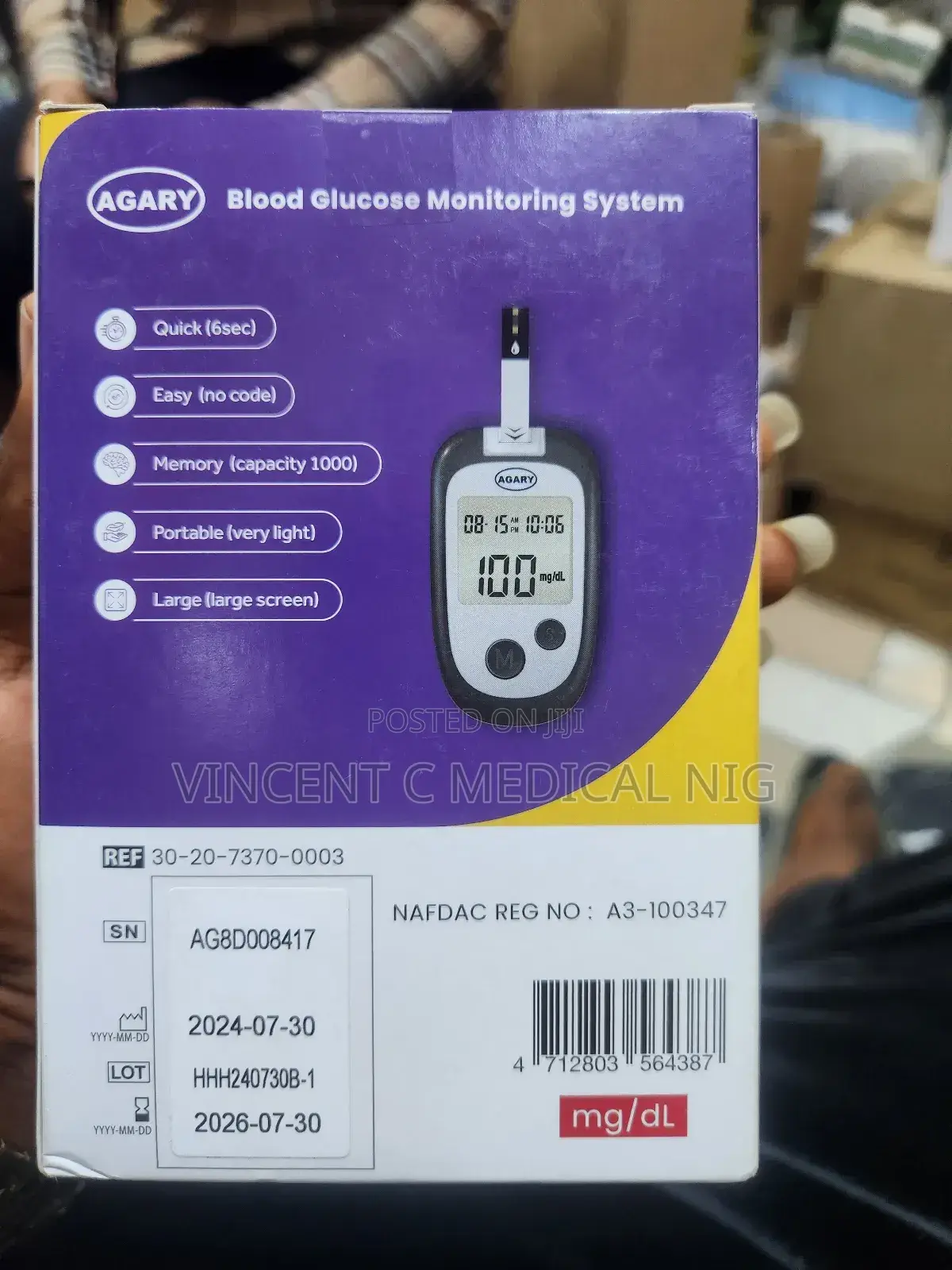 Agary Blood Glucose Monitoring System