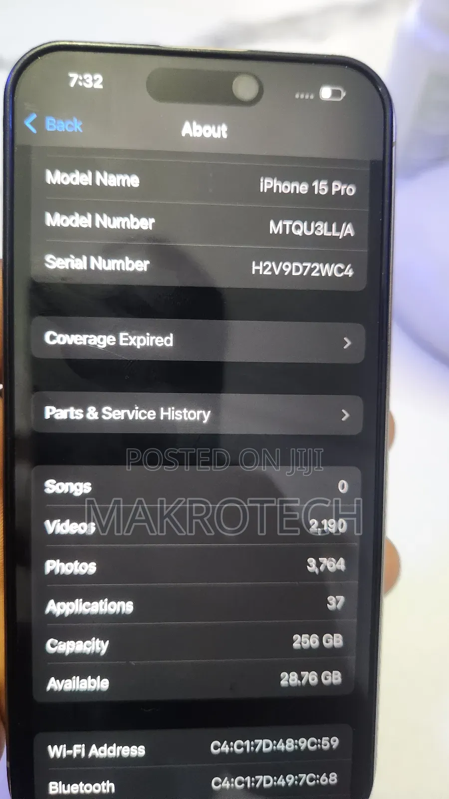 New Apple iPhone 15 Pro 256 GB Rose Gold