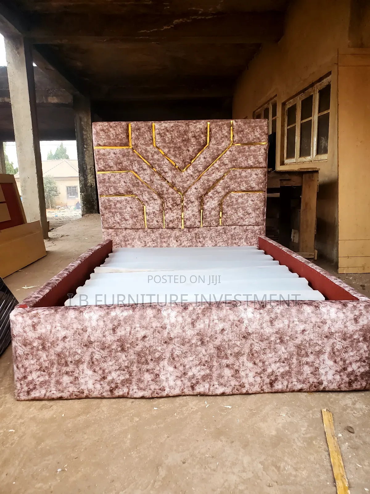 4.5 by 6 Padded Bedframe