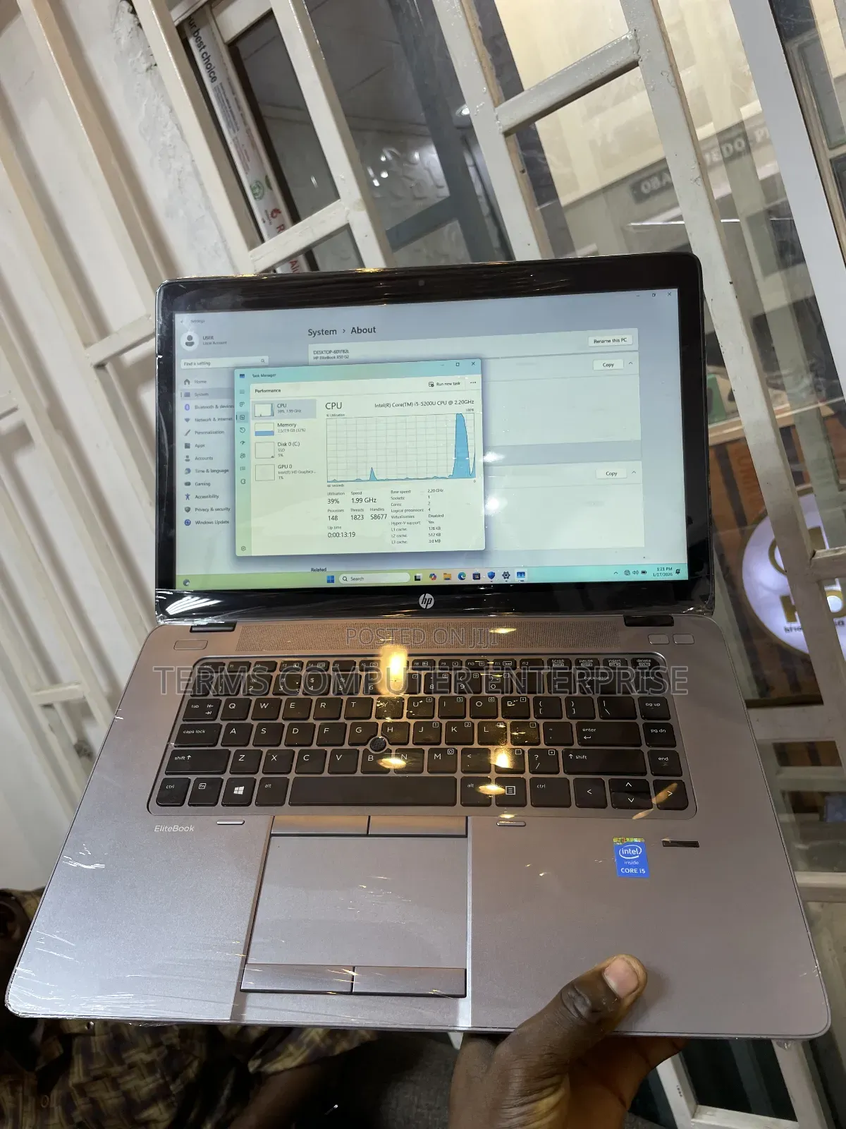 Laptop HP EliteBook 850 G2 8GB Intel Core I5 SSD 128GB
