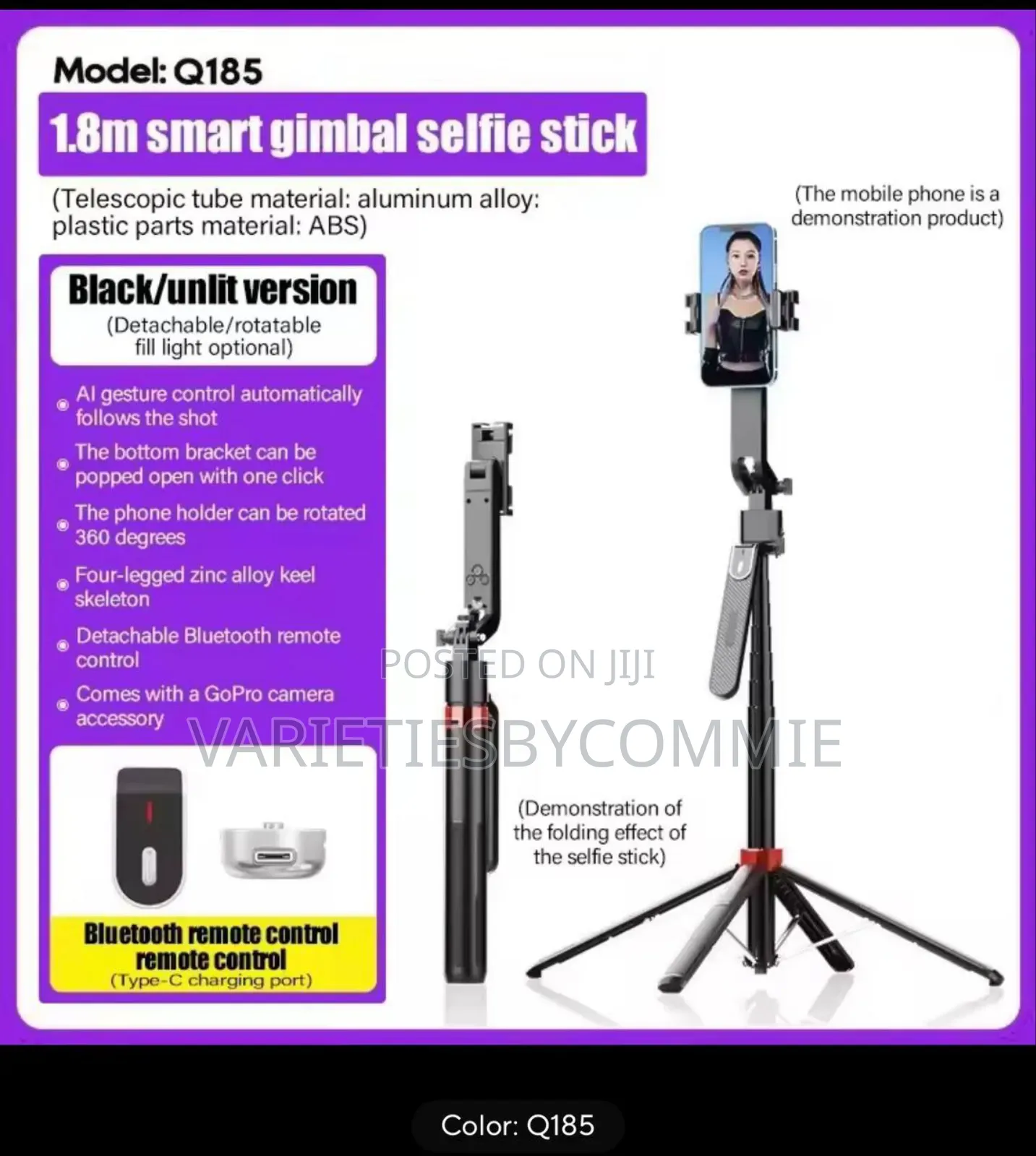 Q185 Smart Gimbal Ai 1.8m Tripod