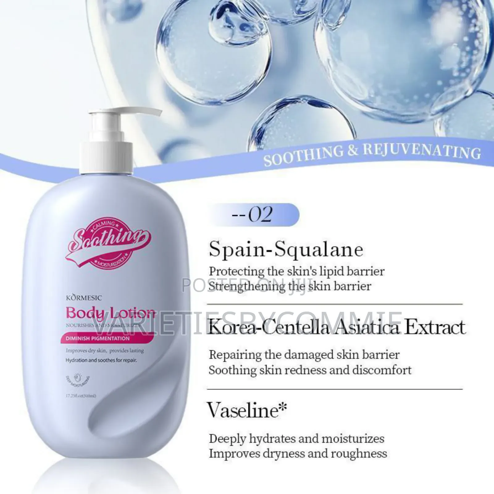 Kormesic Moisturizing Soothing Body Lotion.