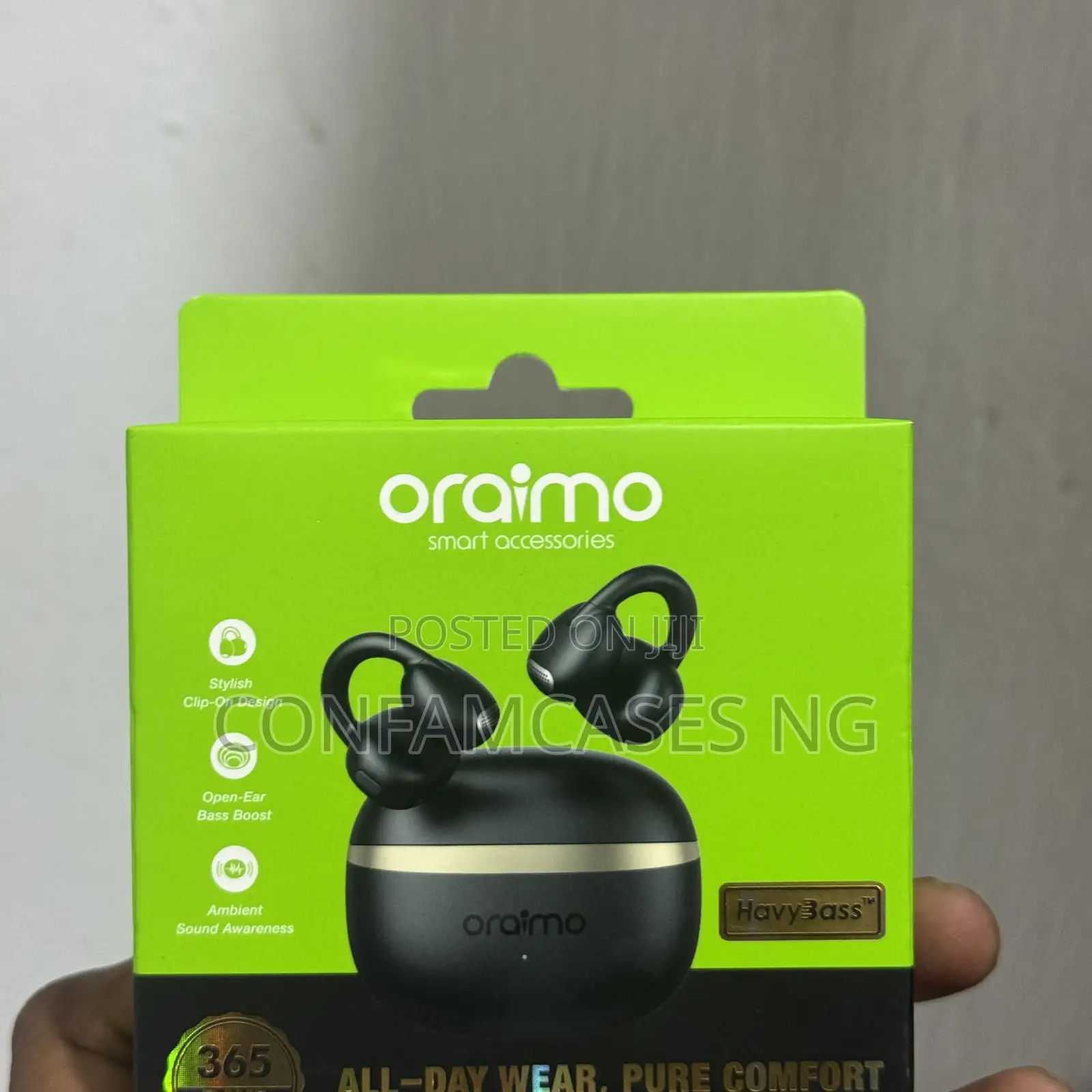 Oraimo Opensnap Open Snap Clip on Wireless Earbud