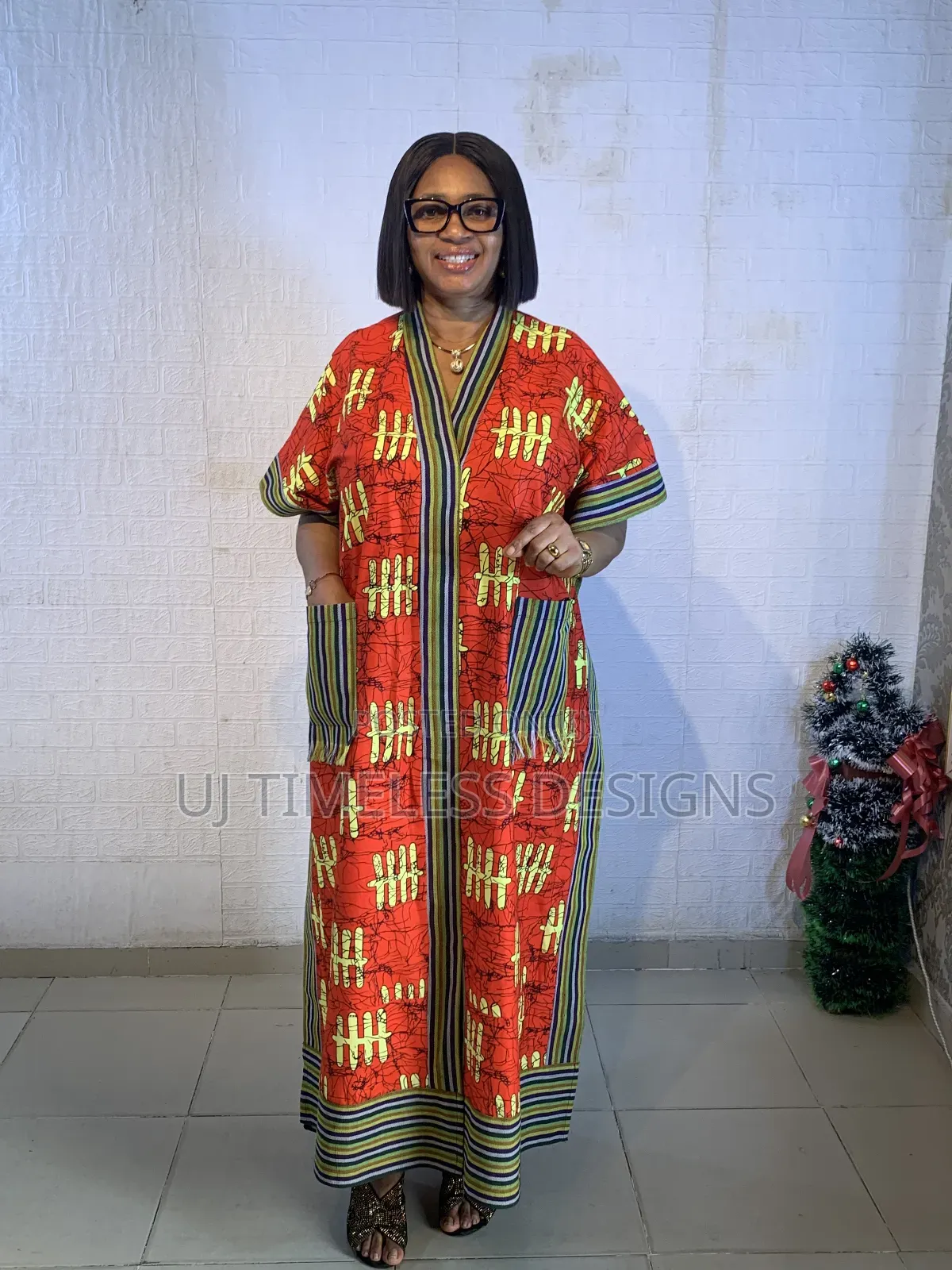 Ankara Long Kimono Jacket