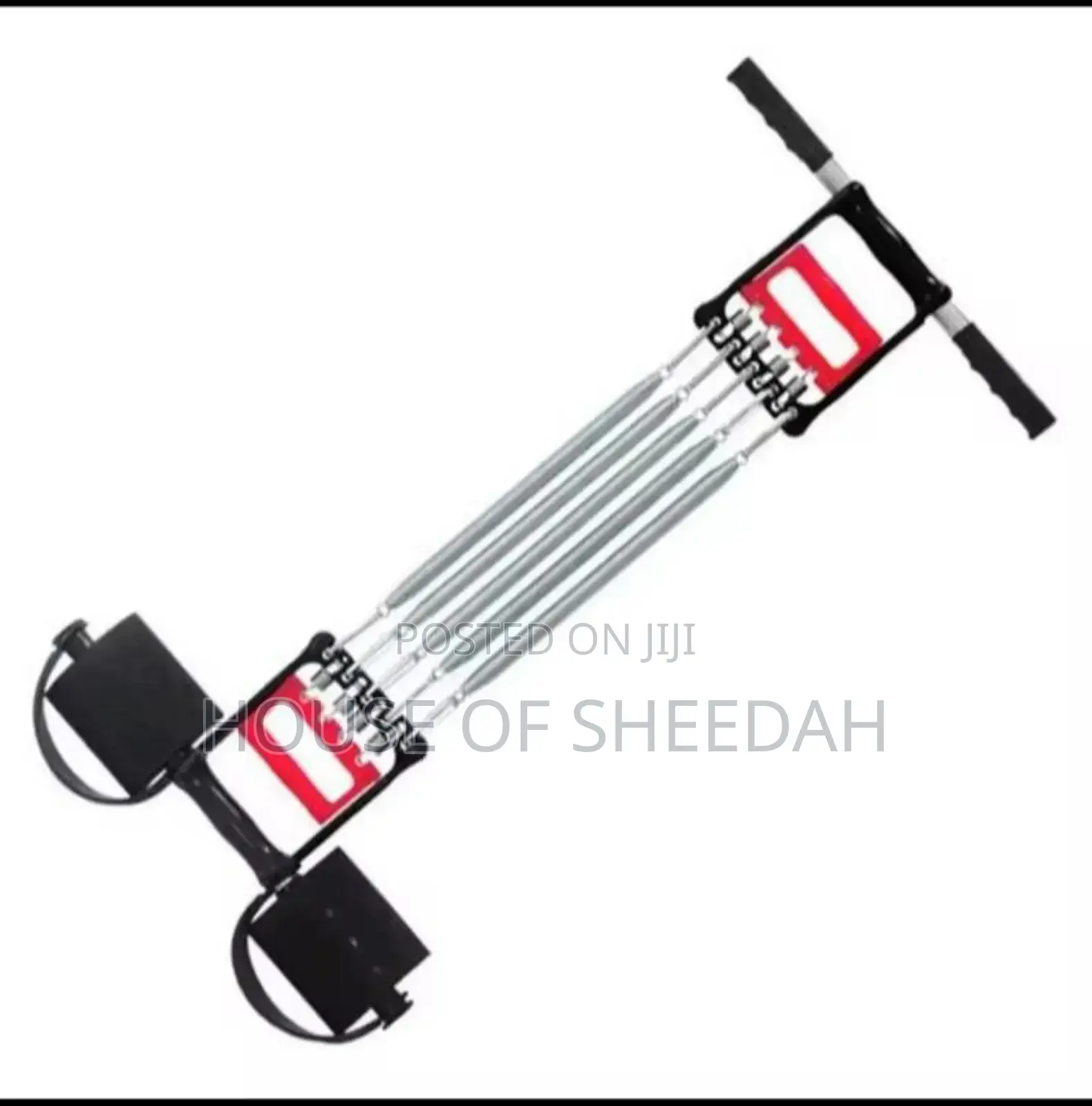 Spring Chest Expander With Foot Pedals