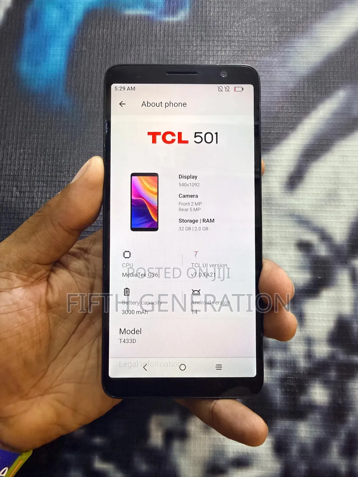 TCL 501 32 GB Black