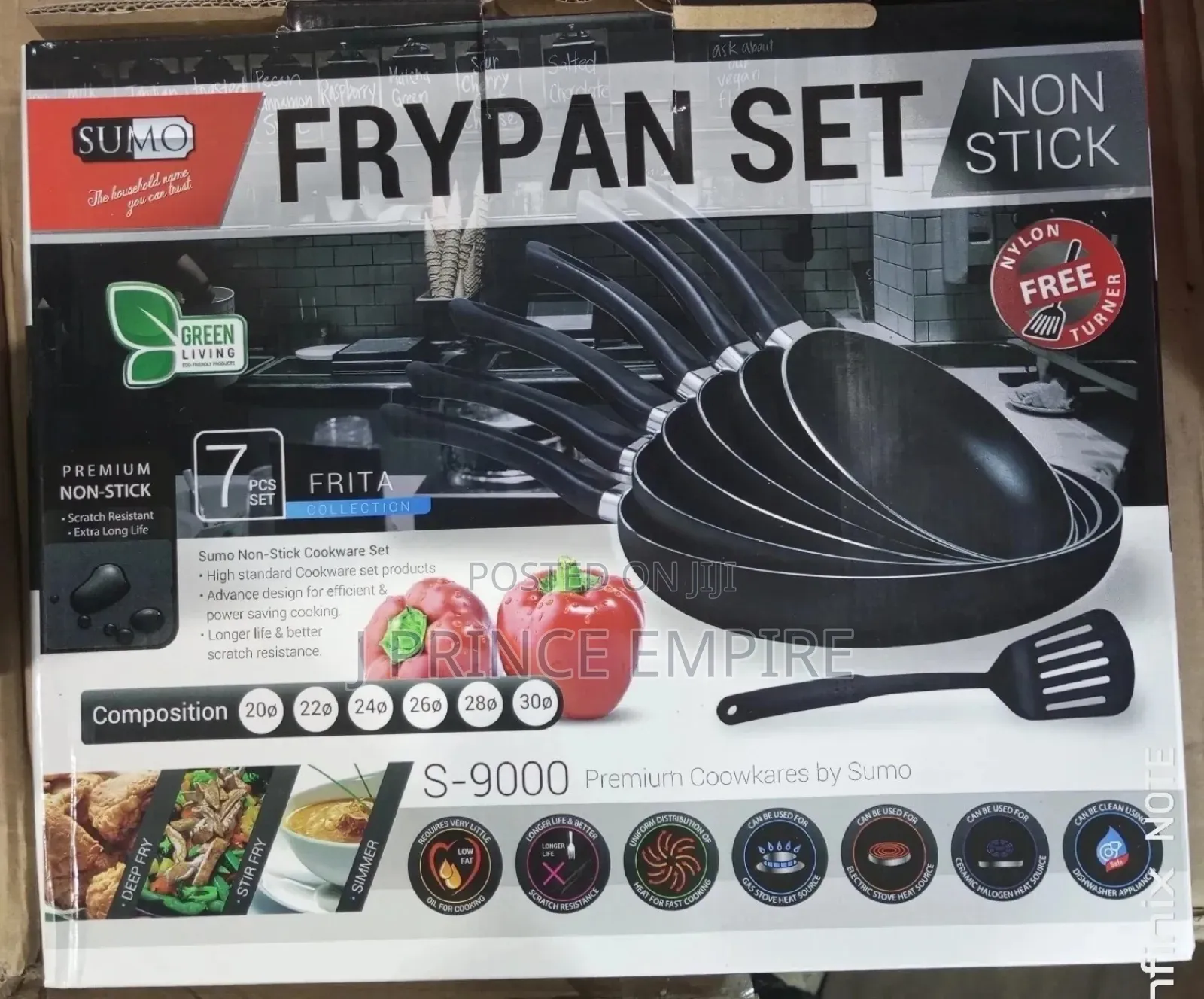 Sumo 7 PCS Set - Non-Stick Aluminum Frying Pans