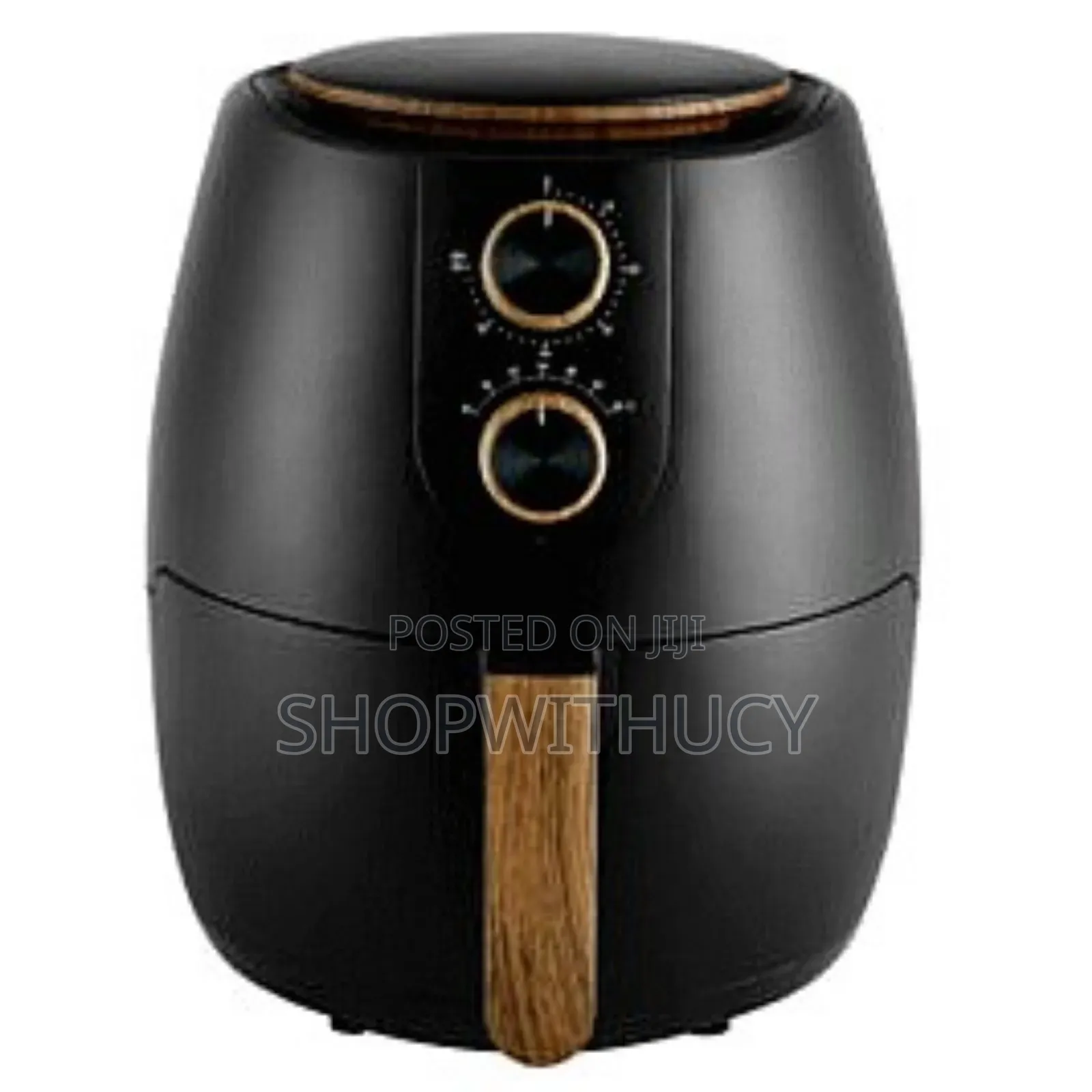 Matte Black Scandi 4l Manual Air Fryer Non-Stick
