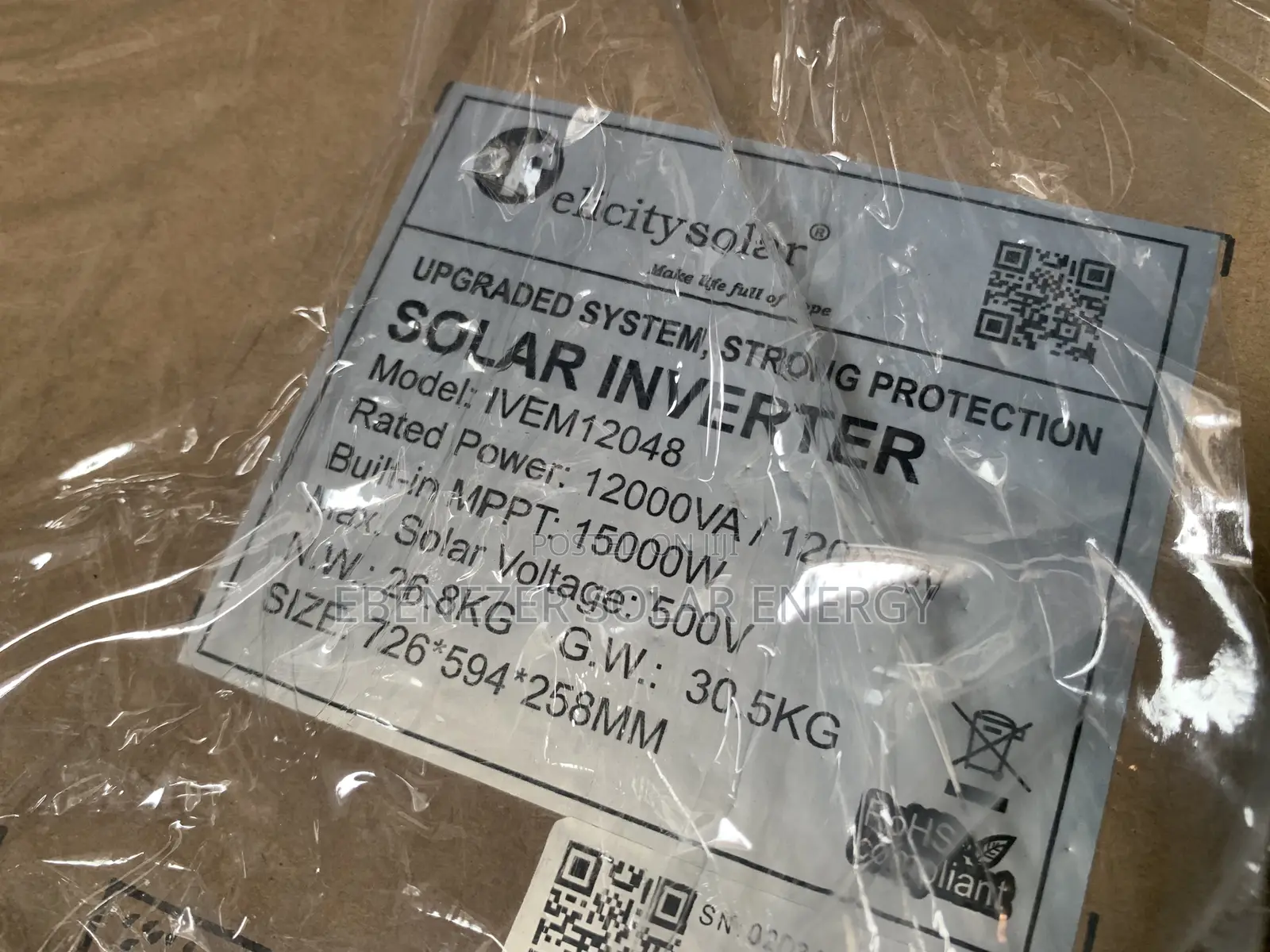 Felicity 12kva Hybrid Inverter Ivem 48v