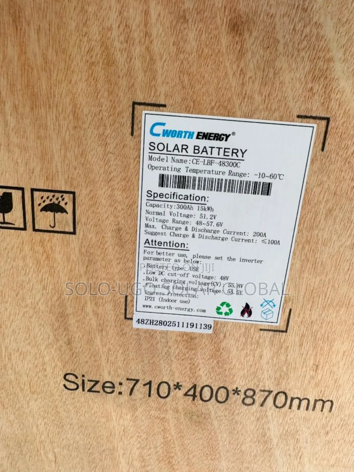 15khw 48 Cworth Lithium Ion Battery