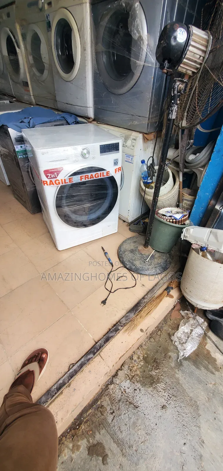9/6kg Wash and Dry Inverter Washing Machine Lg, Direct Belgium Uk