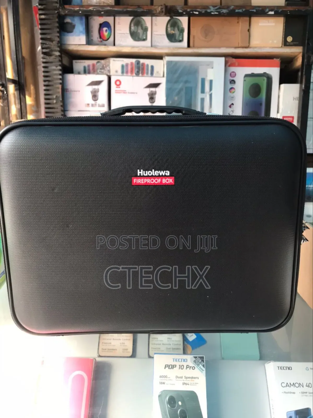 Waterproof & Fireproof Lockable Storage Box With Combination Lock