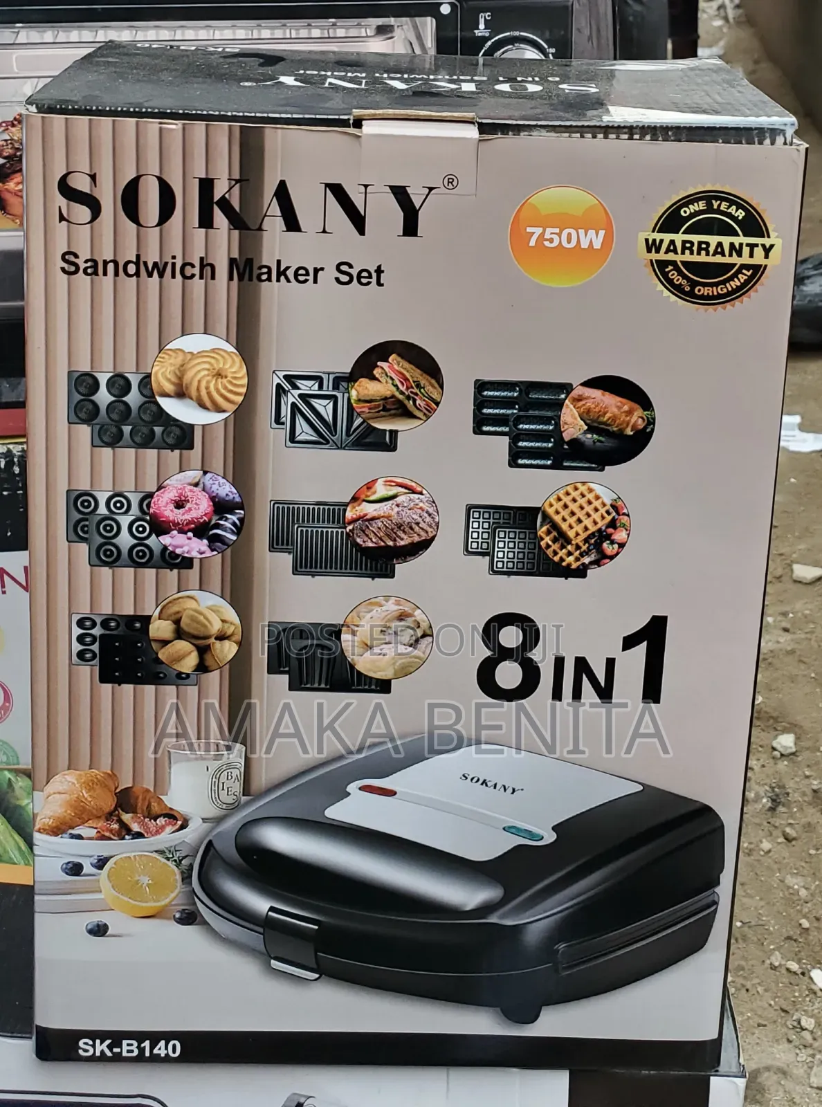 Sokany Sandwich Maker Set 8 In 1