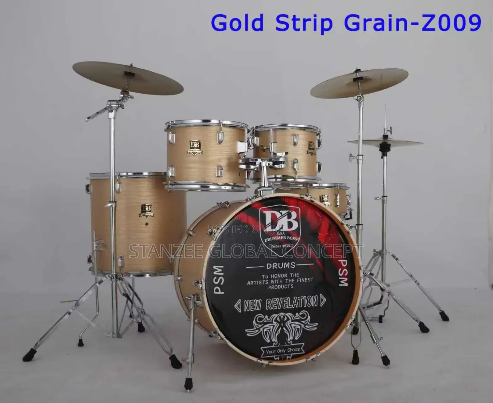 Drummer Boss New Revelation Series Professional 5 Set Drum