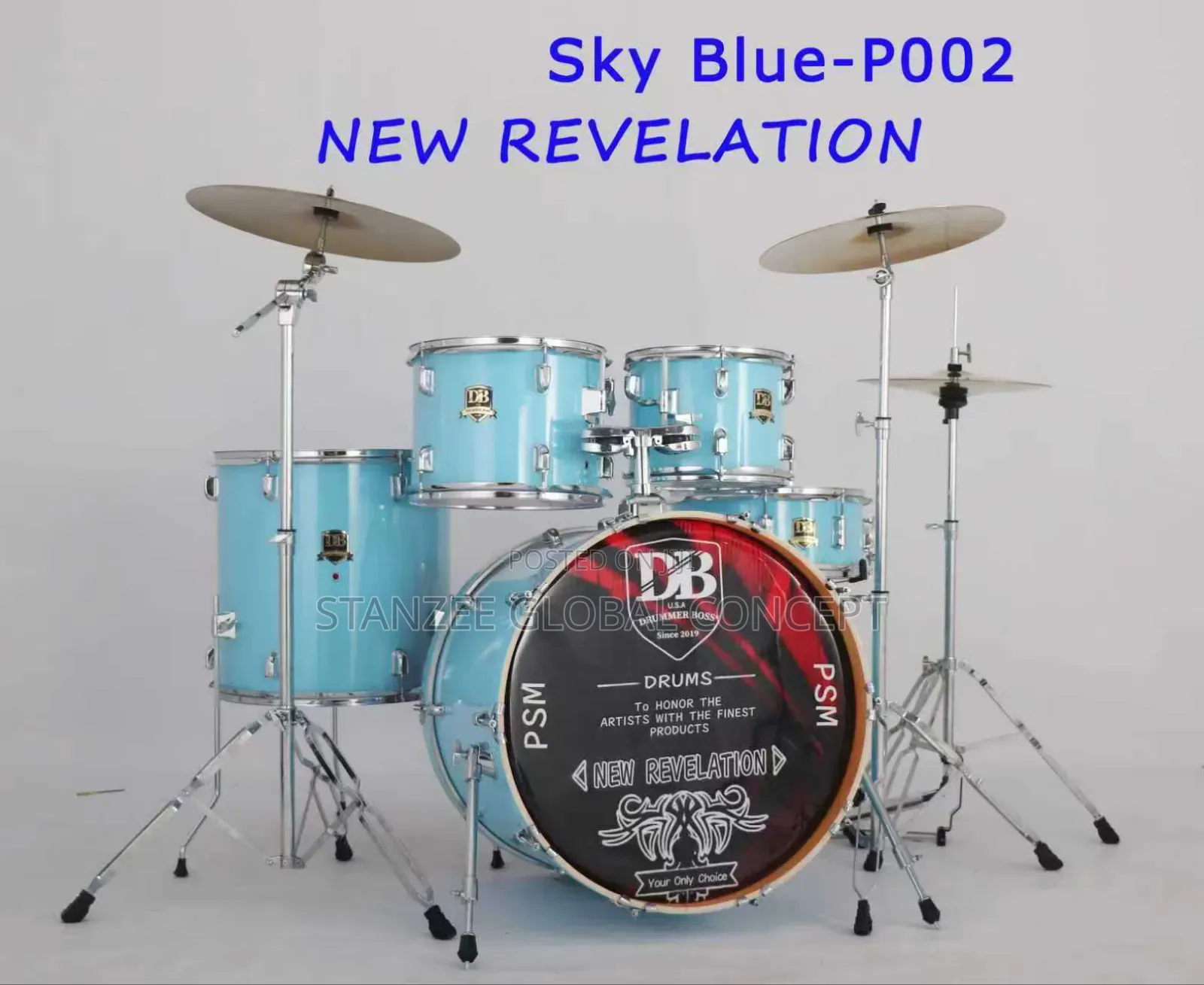 Drummer Boss New Revelation Series Professional 5 Set Drum