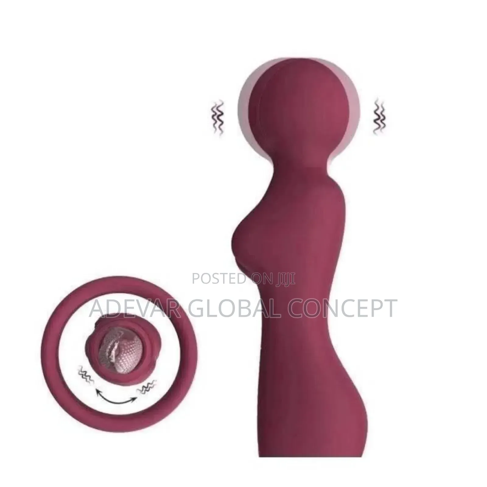 Lady Shape 3 in 1 Sucking Vibrating Av Wand Women Sex Toy