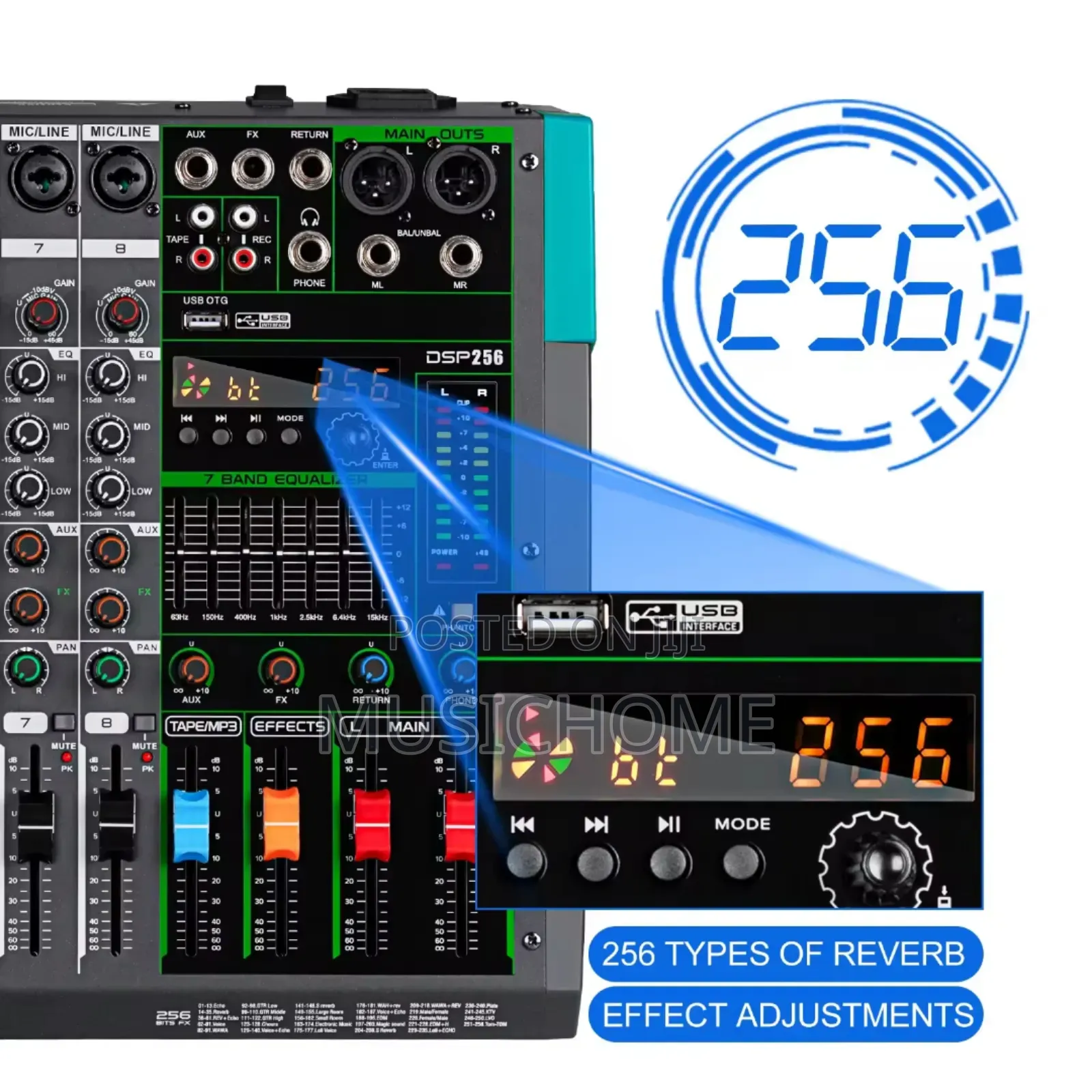 8 Channels Mixer