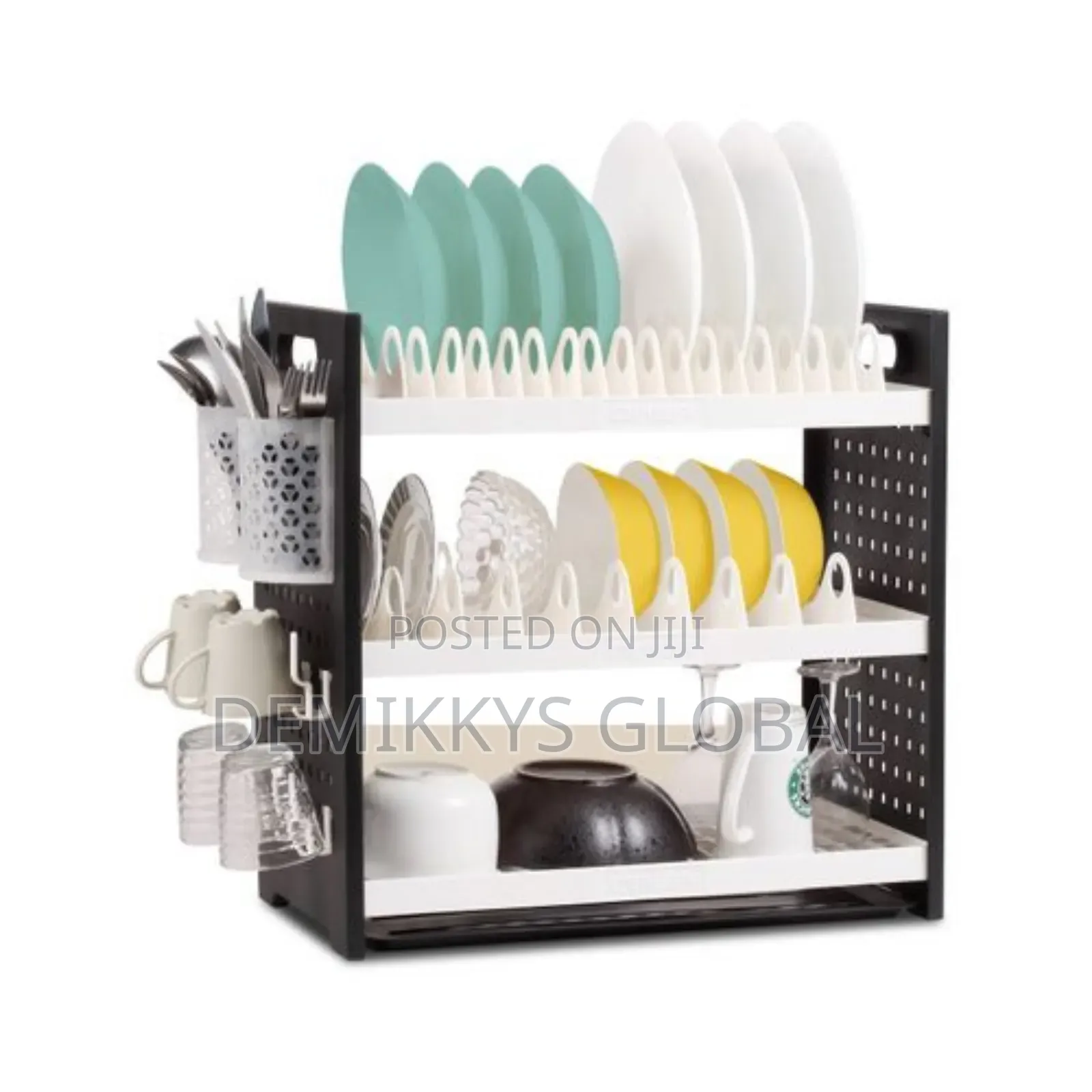 Qasa Plate Rack, 3 Layers Flexible Dish Drainer