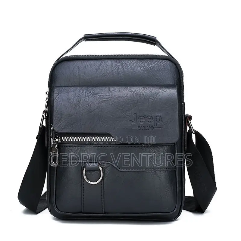 Jeep Buluo Men's Shoulder Crossbody Leather Bag Handbag for Men