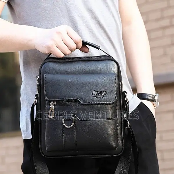 Jeep Buluo Men's Shoulder Crossbody Leather Bag Handbag for Men
