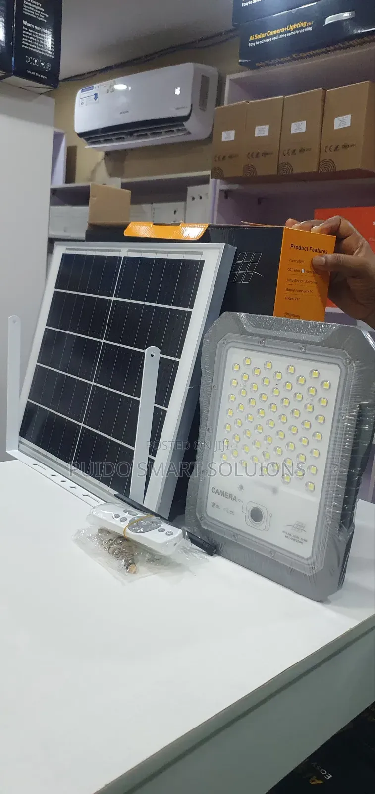 200w Solar Motion Sensor Light With Camera