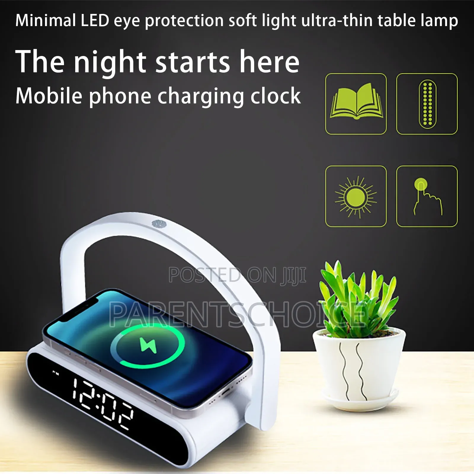 10w Wireless Fast Charging Night Clock