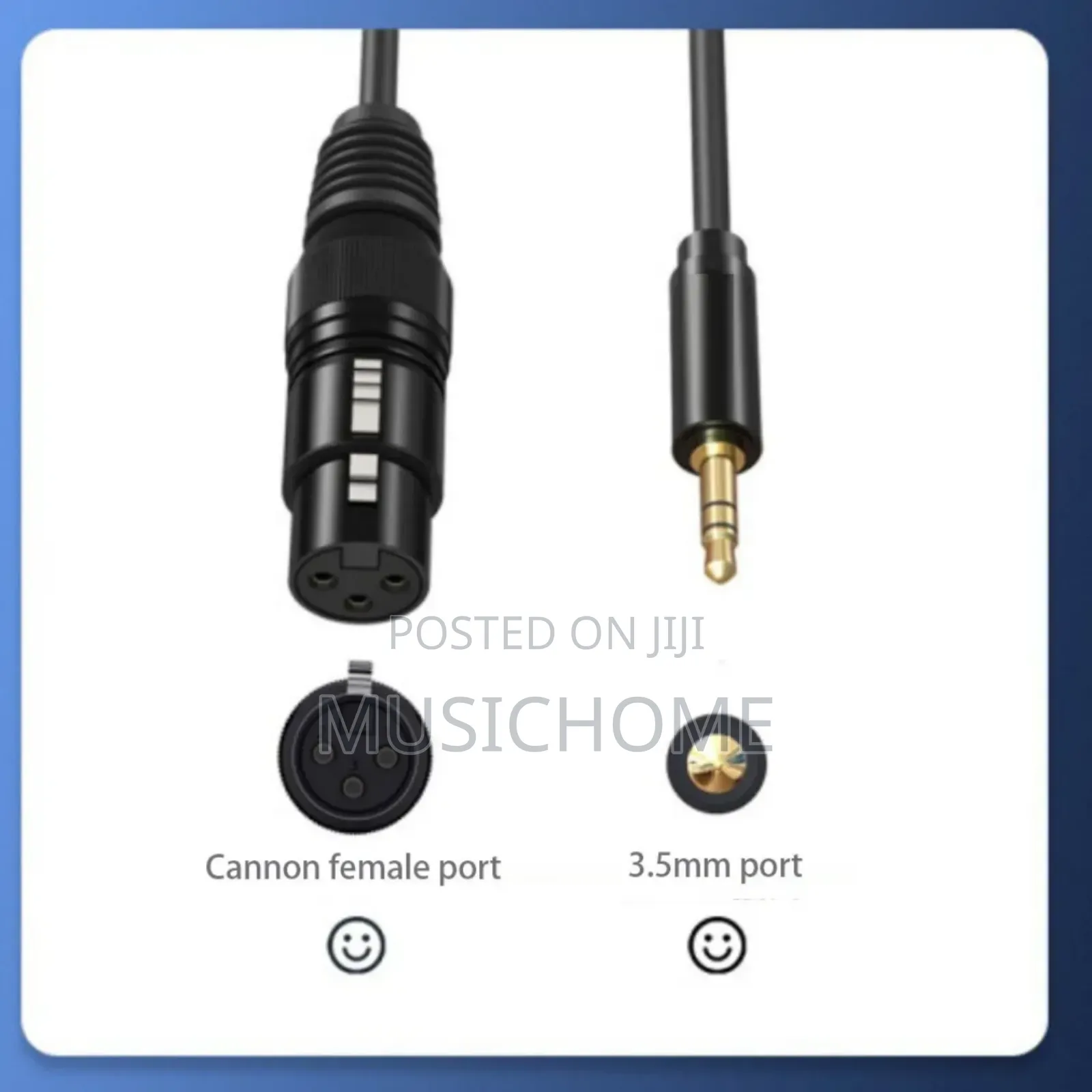 3.5mm To Xlr Female Connector Length 5m For Audio Connectivity.