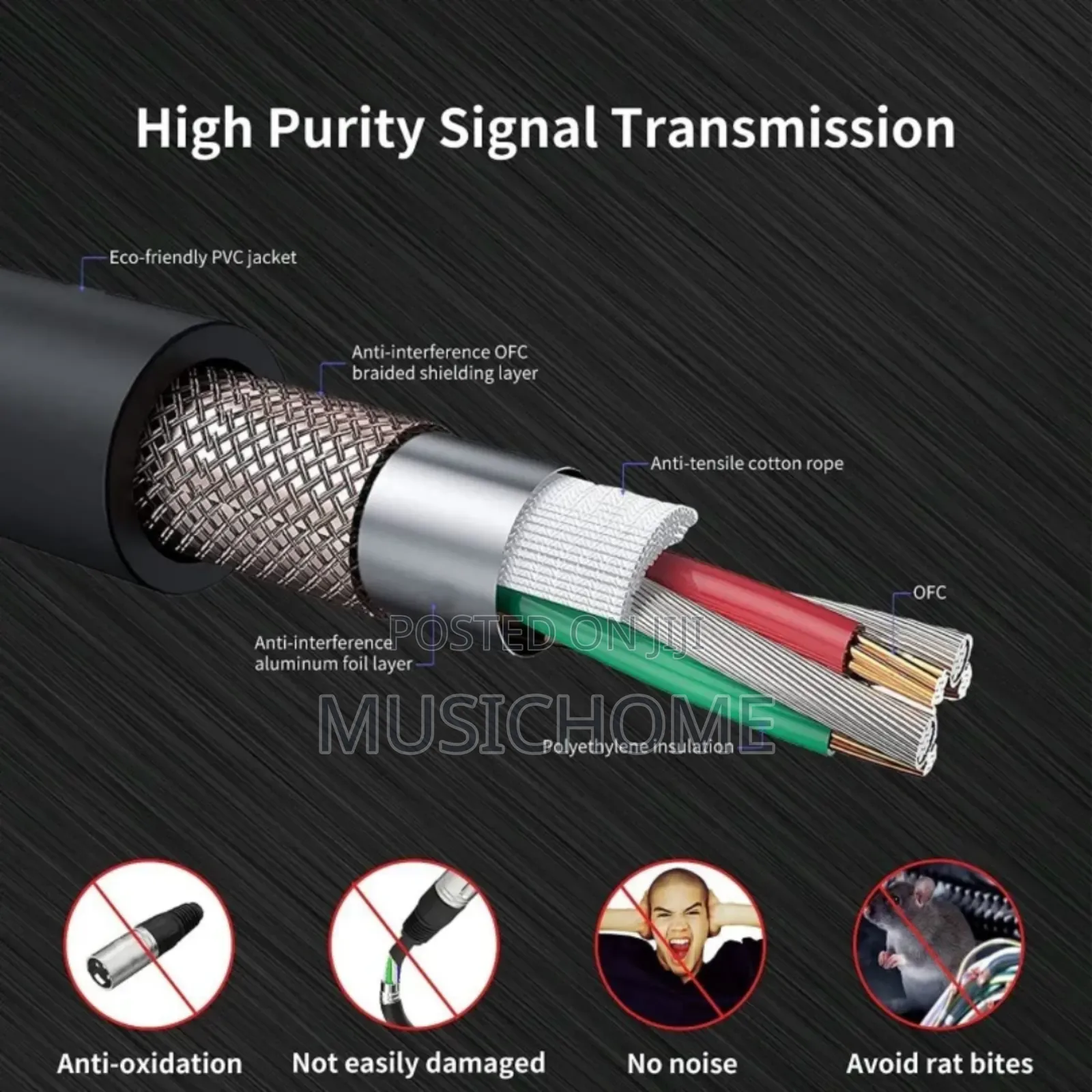 Multi-purpose Xlr Female To Xlr Male 15m