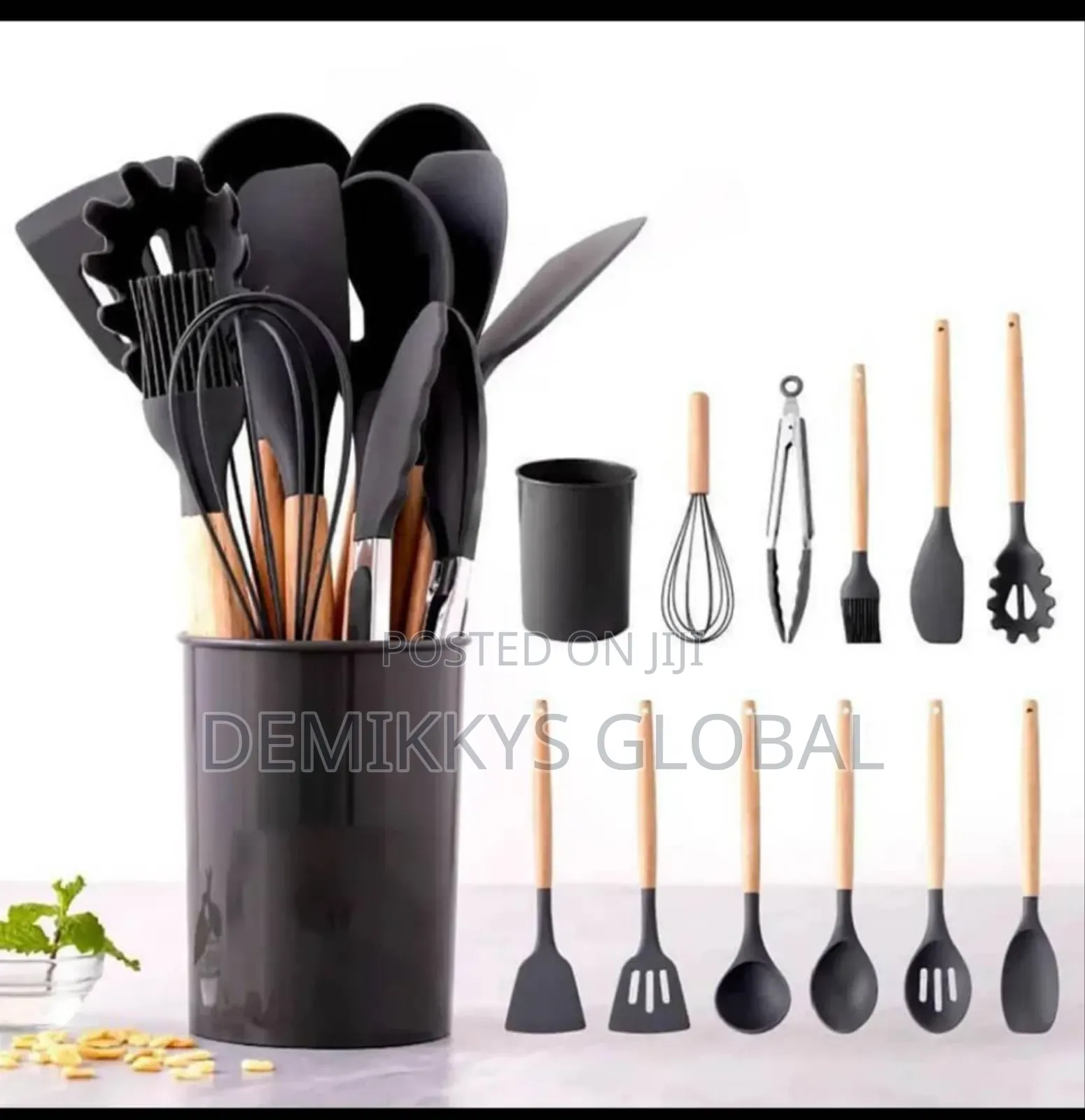 Silicone Nonstick Spoon Set- 12 Pieces