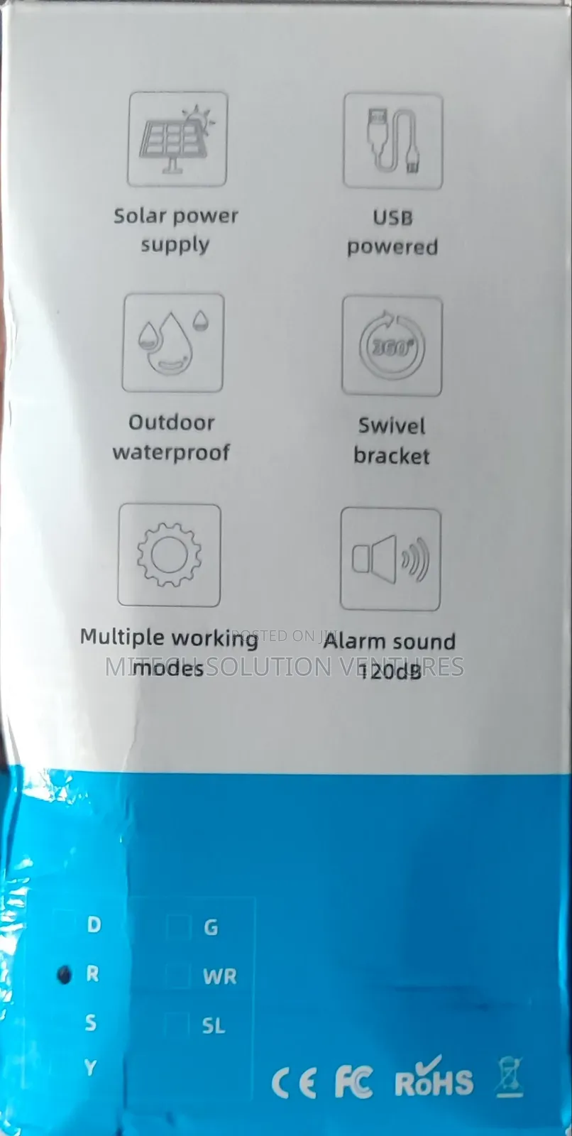 Tuya Solar-Powered Intrusion Alarm Stand Alone