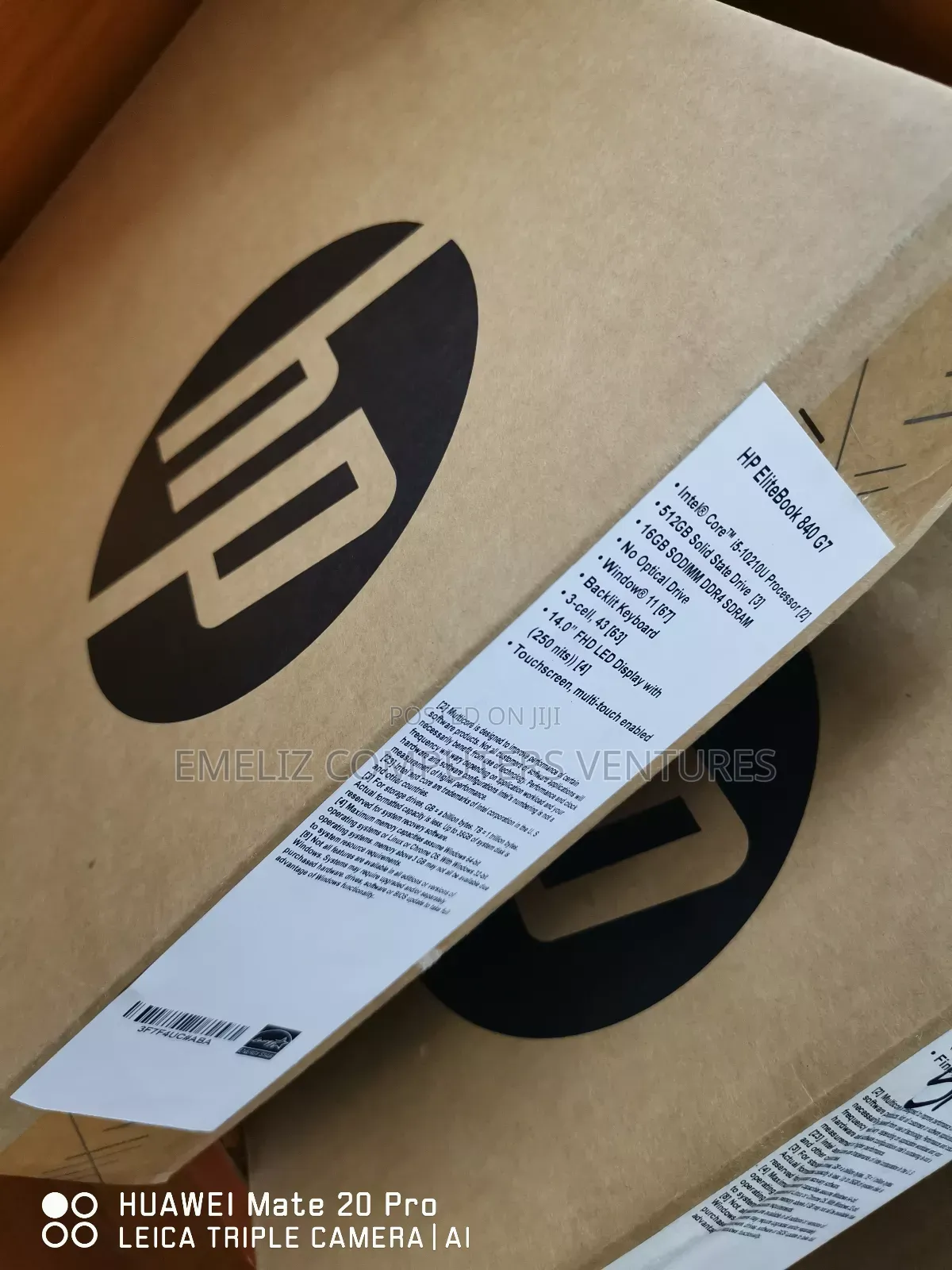 New Laptop HP EliteBook 840 G7 16GB Intel Core I5 SSD 512GB
