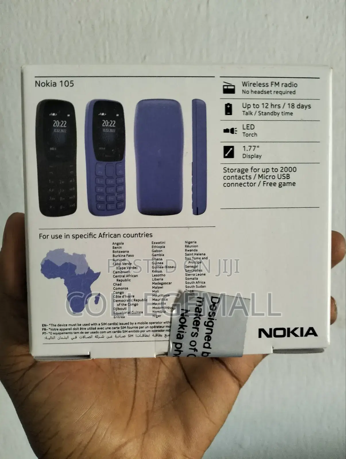 New Nokia 105 Black