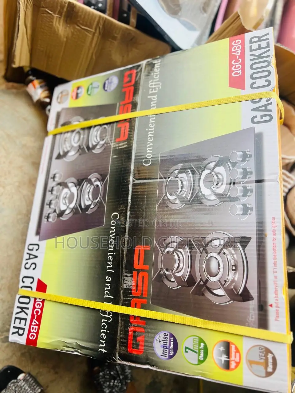 Qasa 4 Burner Inbuilt Gas Cooker