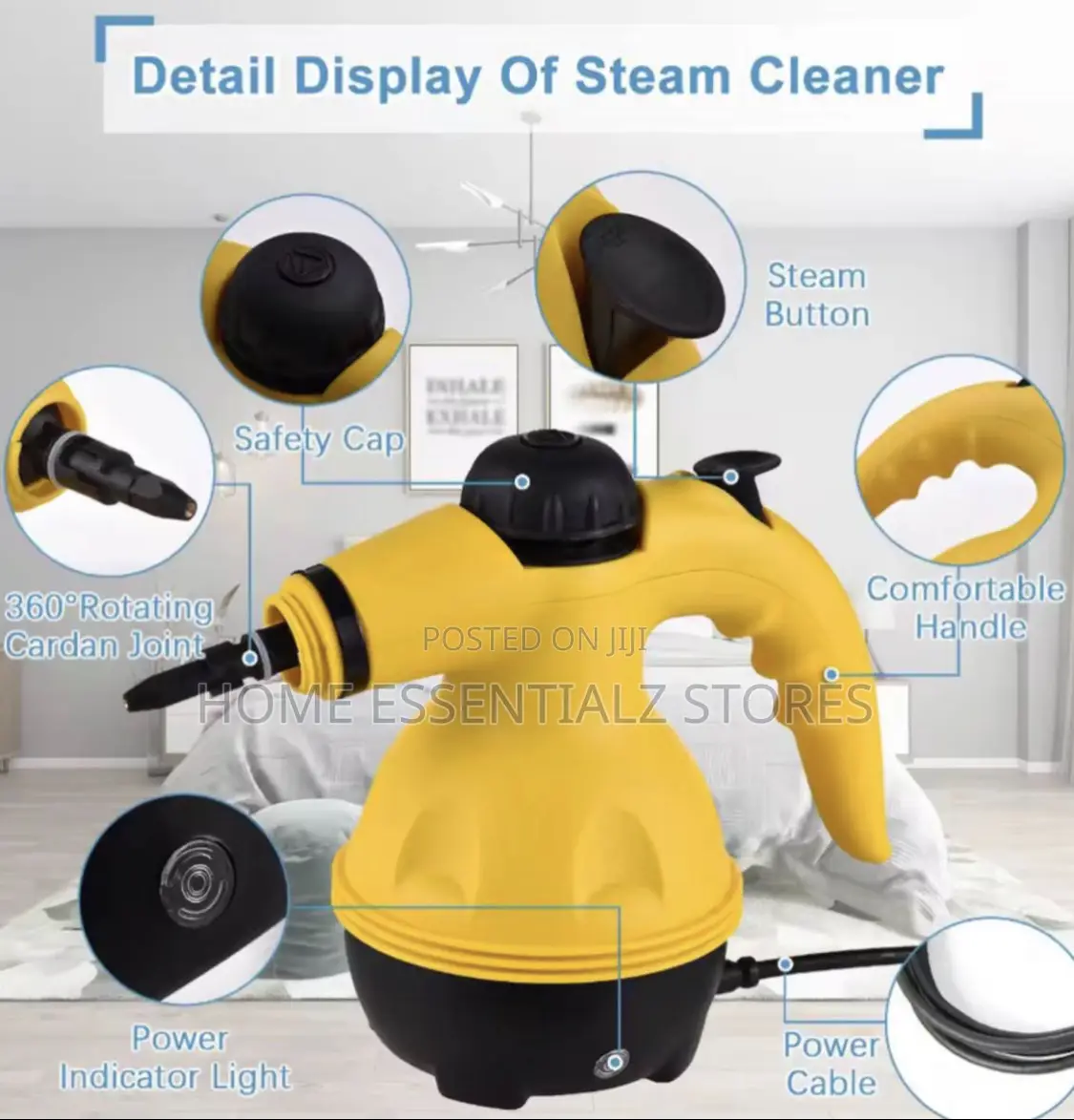 Car Seat Steamer Cleaner - Upholstery Steam Cleaner